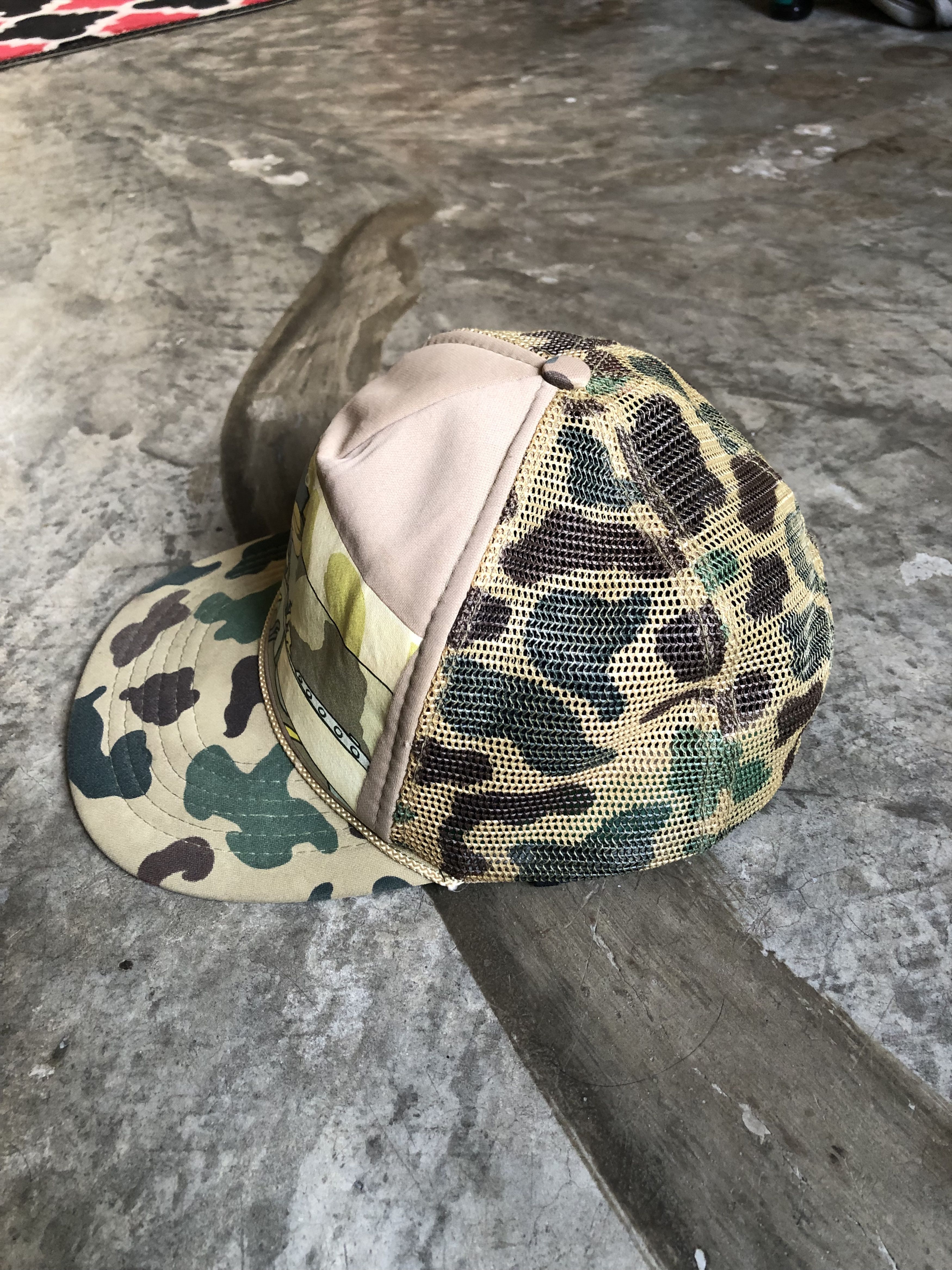 Vintage vintage blunt skateboards trucker hat camo Size ONE SIZE - 2 Thumbnail