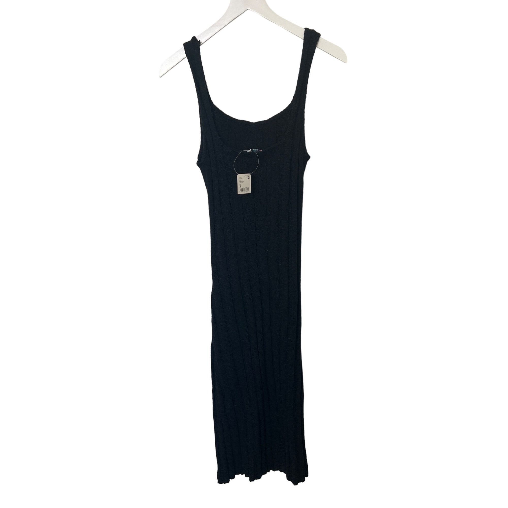 Free People Free People Santos Black Sweater Midi Dress Size S / US 4 / IT 40 - 7 Thumbnail