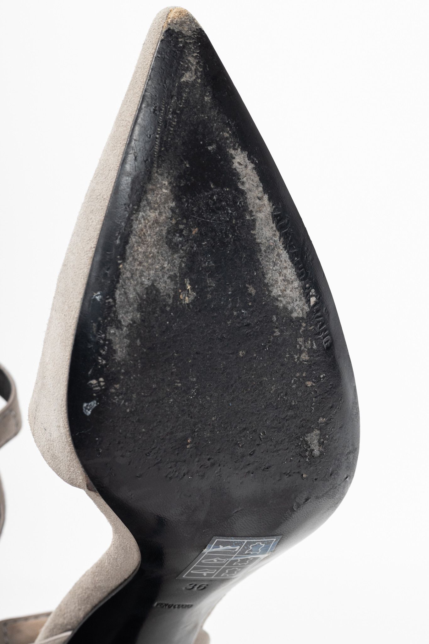 Alexander Wang Alexander Wang Lovisa Taupe Suede Pointed-Toe Pumps Size US 5.5 / IT 35.5 - 5 Thumbnail