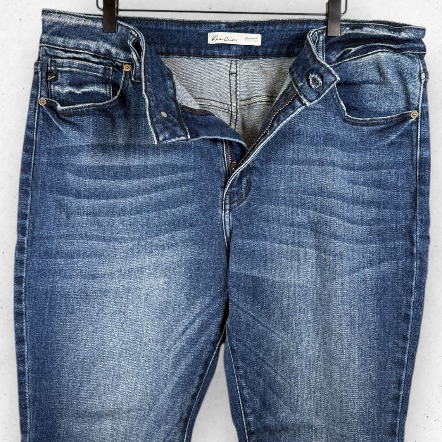 Other KanCan Jeans Women's 20 Skinny Mid Rise Stretch Raw Hem Size 42" / US 20 - 5 Thumbnail