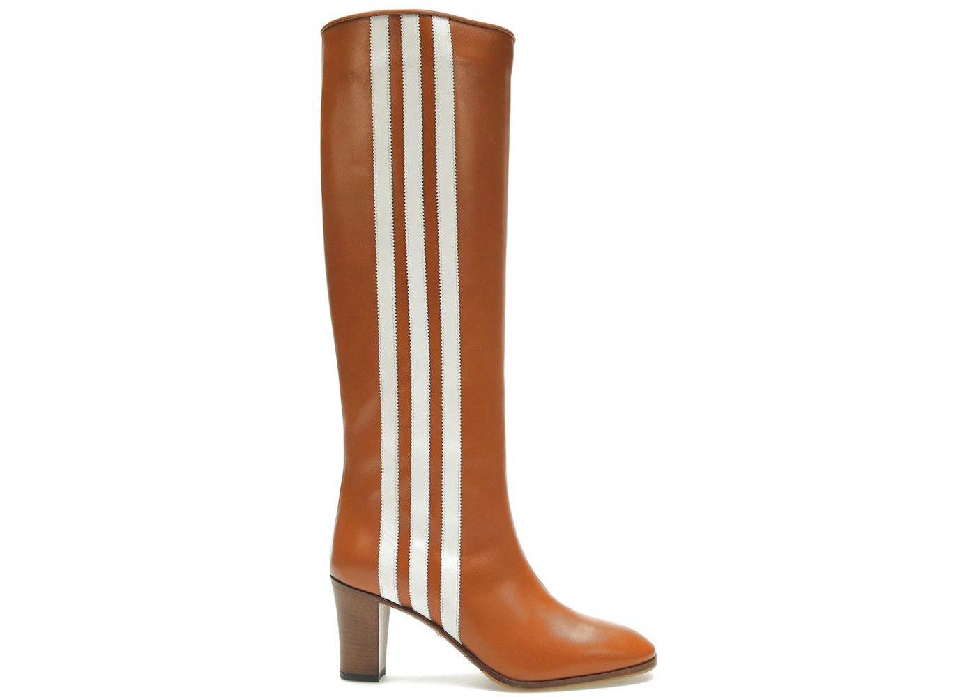 x Adidas Knee-height boots coganac leather