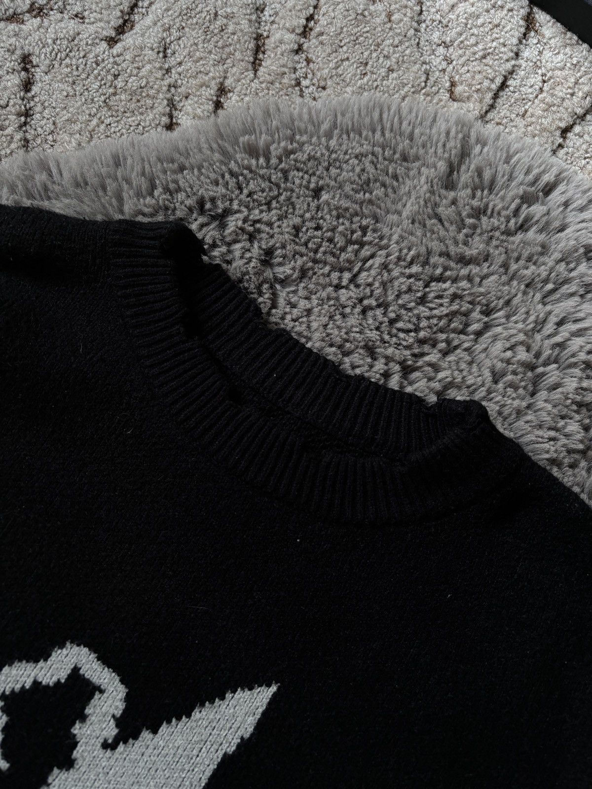 Japanese Brand Opium Junya Watanabe style black distressed sweater Size US L / EU 52-54 / 3 - 6 Thumbnail