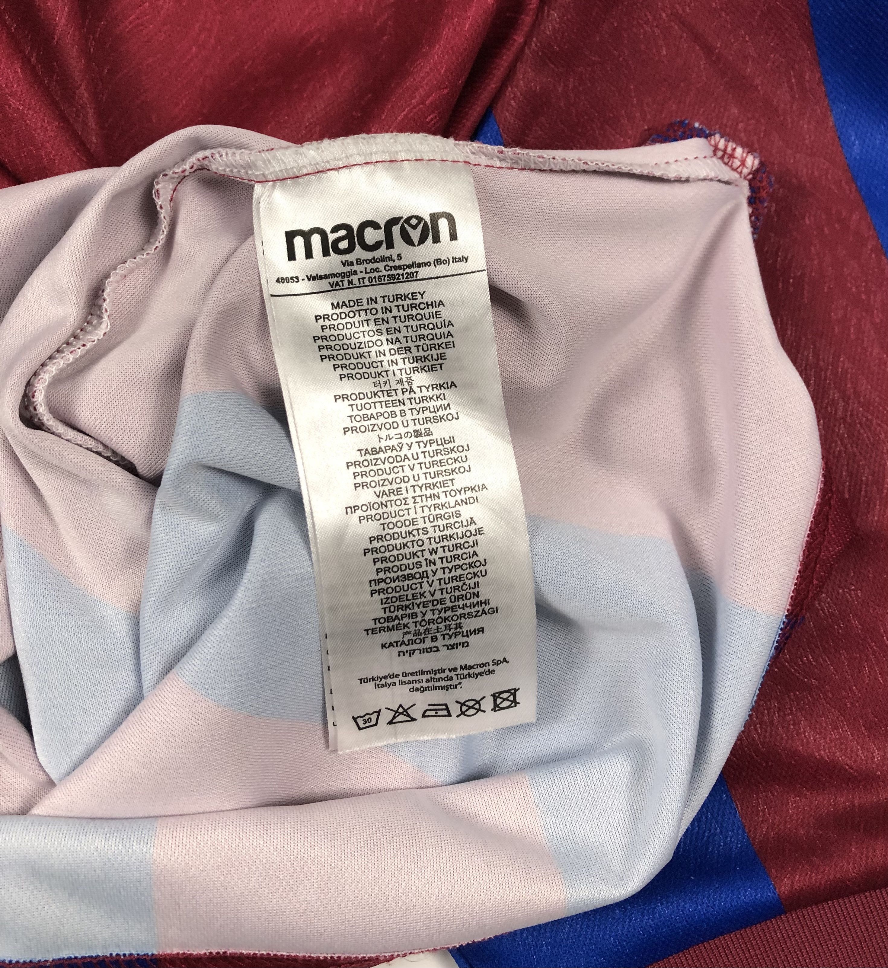 Macron Macron Trabzonspor 2020-2021 Home Soccer Jersey Size US XL / EU 56 / 4 - 7 Thumbnail