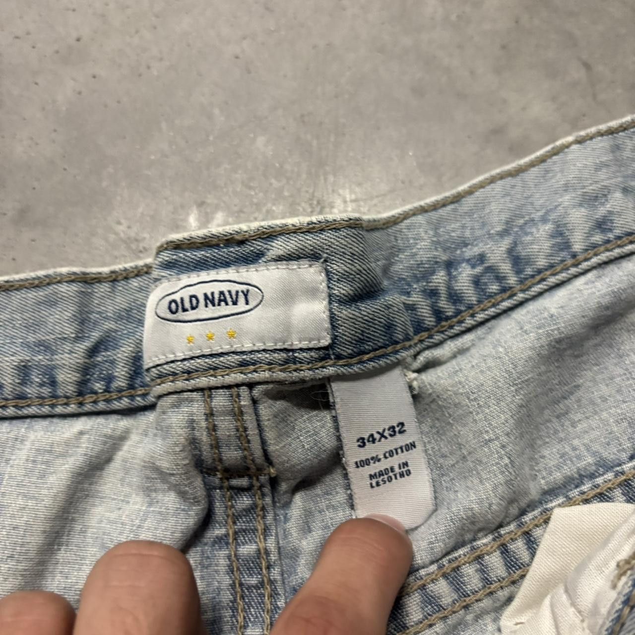 Japanese Brand × Vintage Crazy Vintage Y2K/2000s Baggy Light Wash Skater Distressed Carpenter Denim Jeans! Size US 34 / EU 50 - 8 Thumbnail