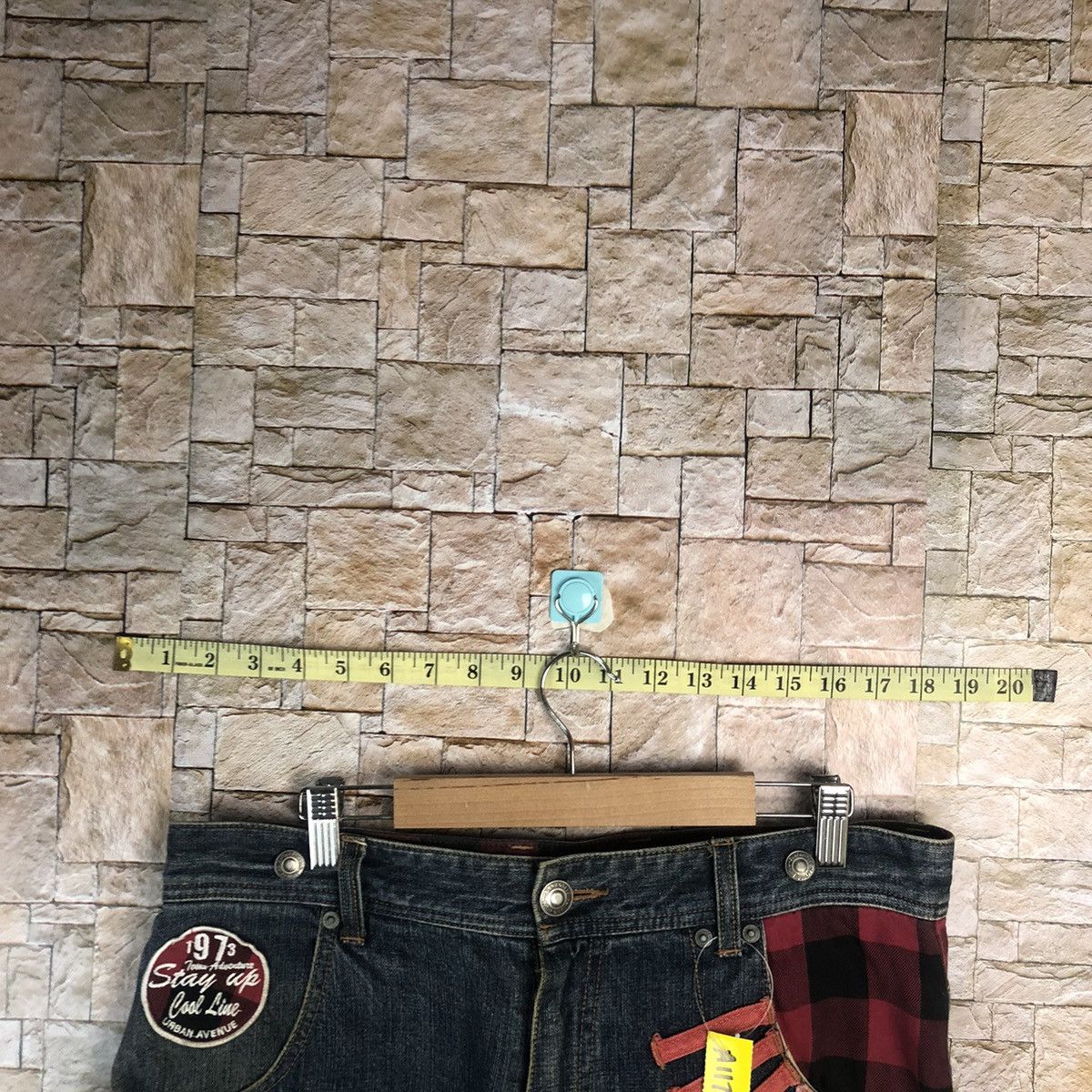 Designer × Japanese Brand Urban Vanue double waist Blue Denim Pants #A117 Size US 32 / EU 48 - 8 Thumbnail