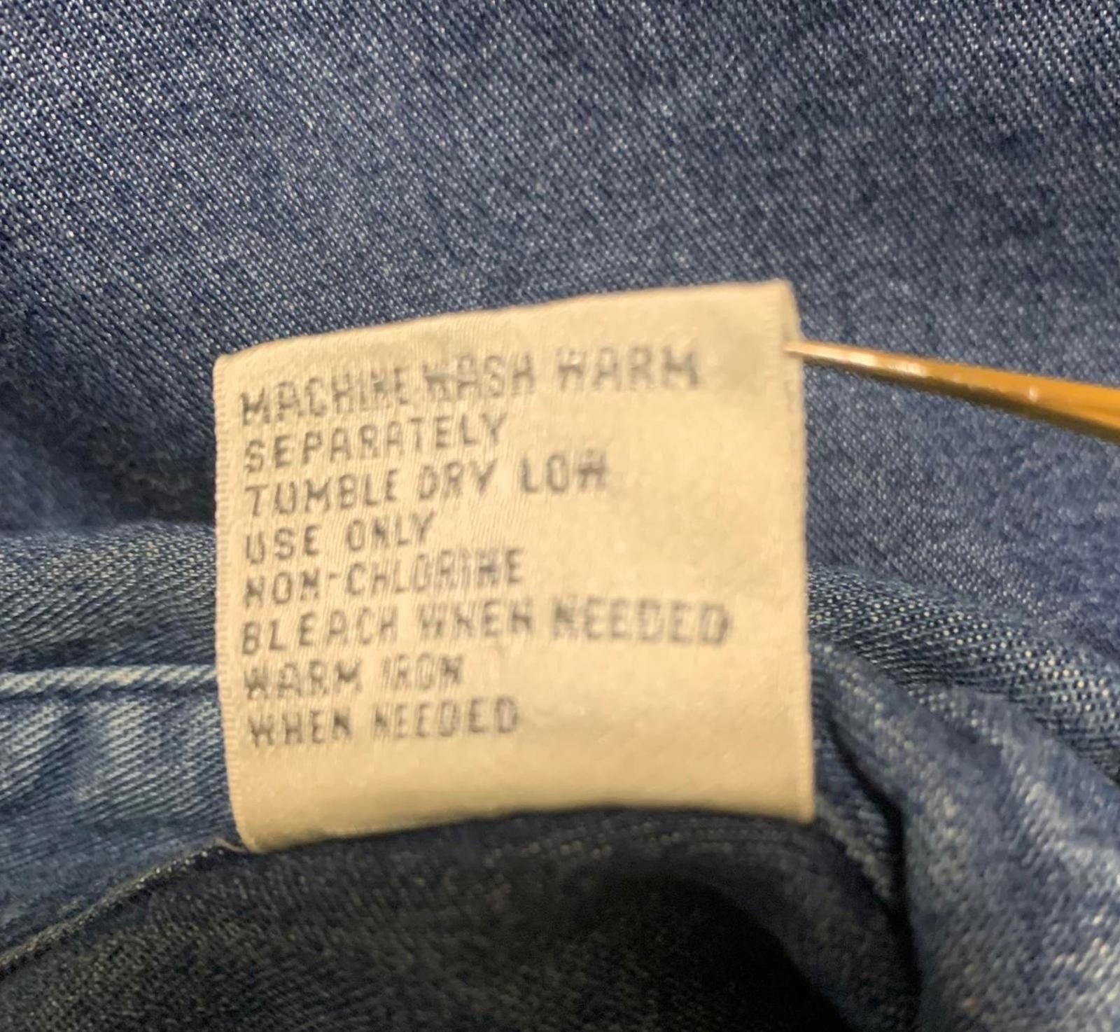 Other VTG 90s Bill Robinson Men's M Classic Denim Shirt Hong Kong Size US M / EU 48-50 / 2 - 5 Thumbnail