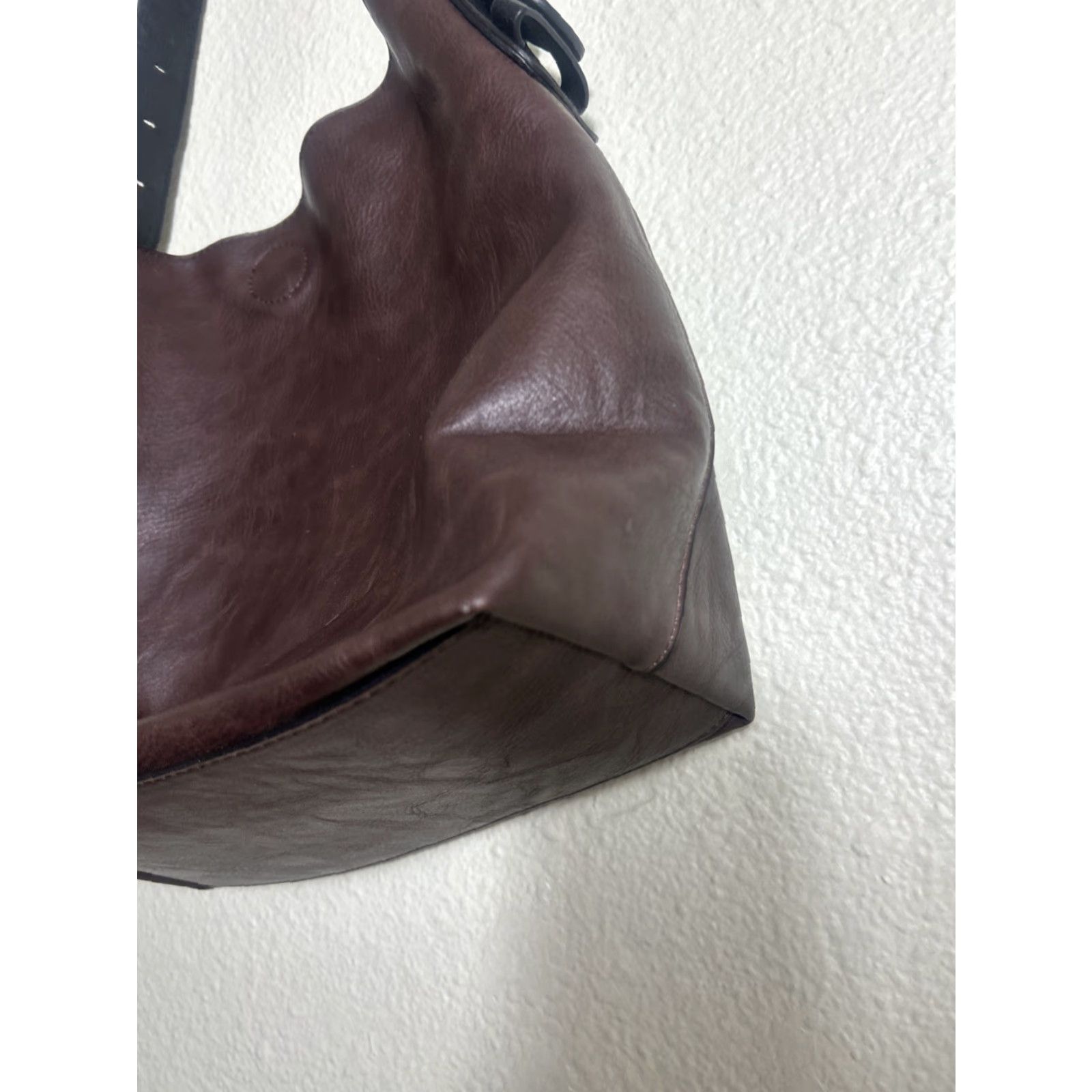 Vintage VINTAGE Unbranded Faux Leather Shoulder Purse Brown 12x11x5 Womens Bag Size ONE SIZE - 7 Thumbnail