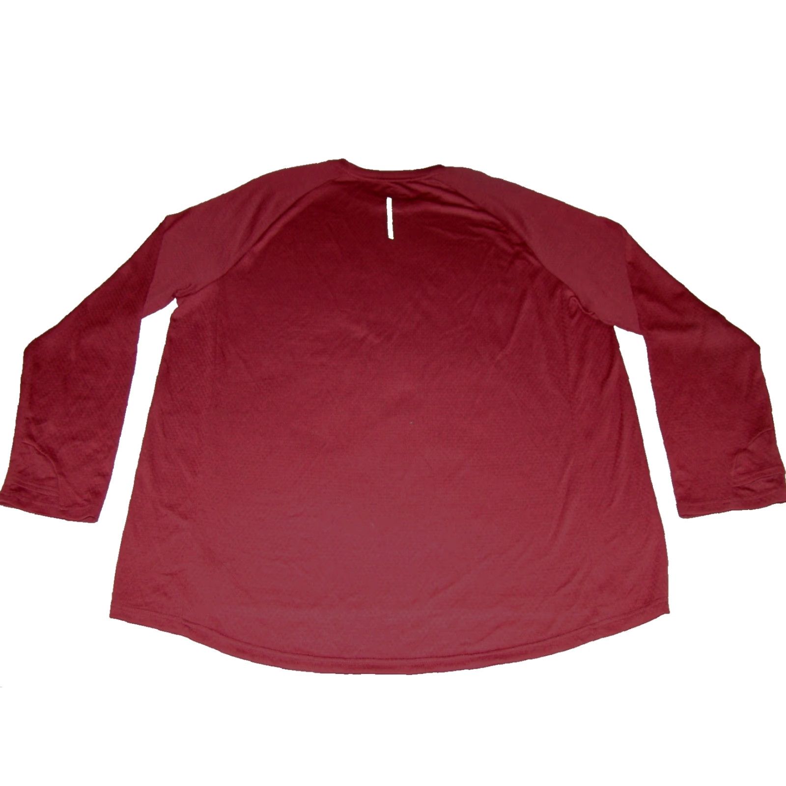 Vintage NWT Russell Training Fit Men's 2XL Crew Performance Shirt - Red/Maroon, Long Sleeve, Polyester Knit, Intellifresh, Logo, Sports, Adult Mens Size US XXL / EU 58 / 5 - 7 Thumbnail