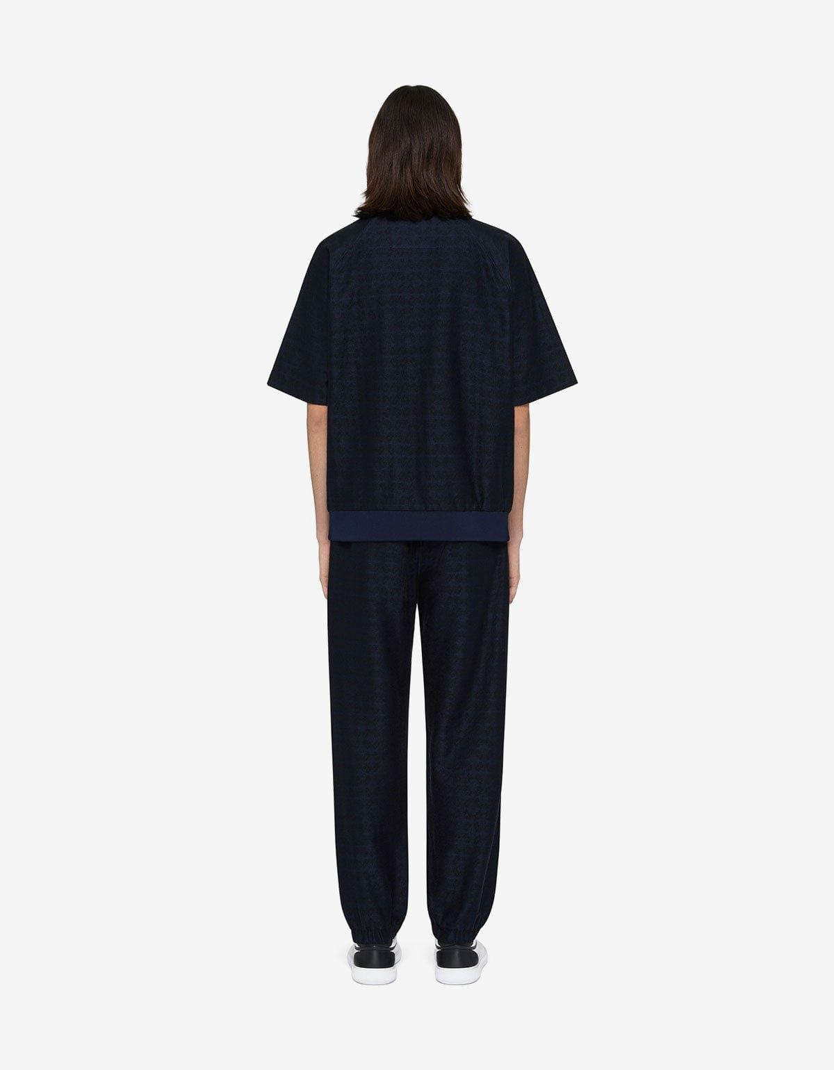 Givenchy Givenchy Blue Monogram 72 Jacquard Polo Shirt Size US XL / EU 56 / 4 - 3 Thumbnail