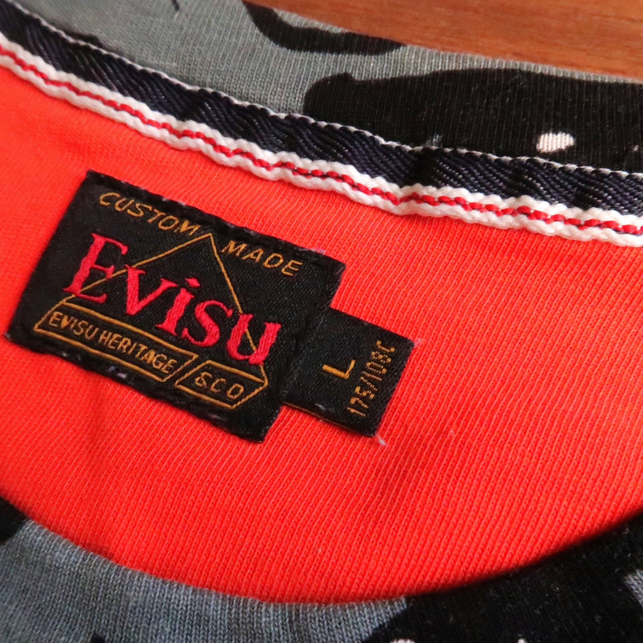 Evisu 90s Evisu Custom Made AOP Kanji Hiragana Tee Size US L / EU 52-54 / 3 - 4 Thumbnail