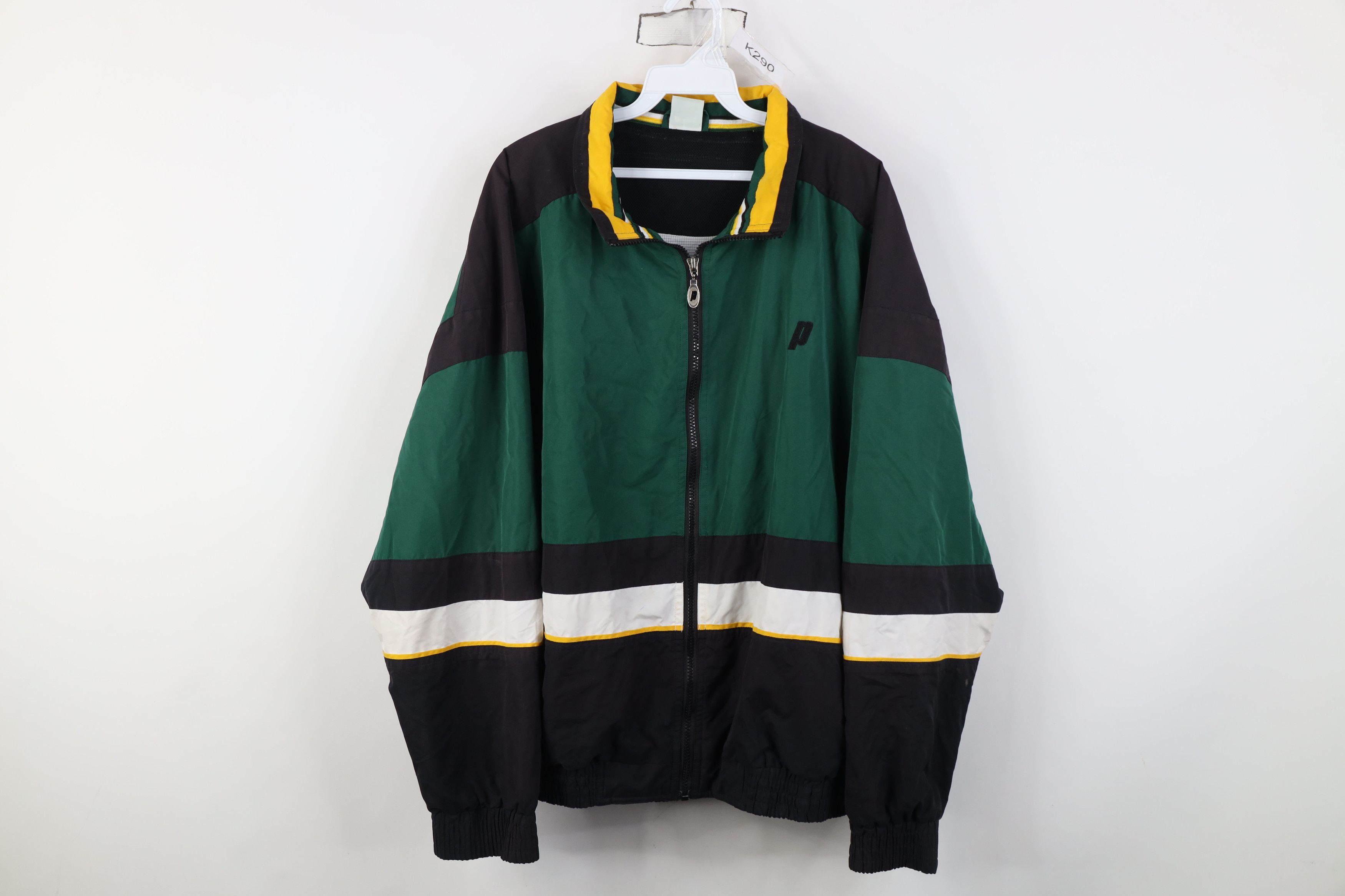 Vintage Vintage 90s Streetwear Striped Lined Windbreaker Jacket Size US XL / EU 56 / 4 - 1 Thumbnail