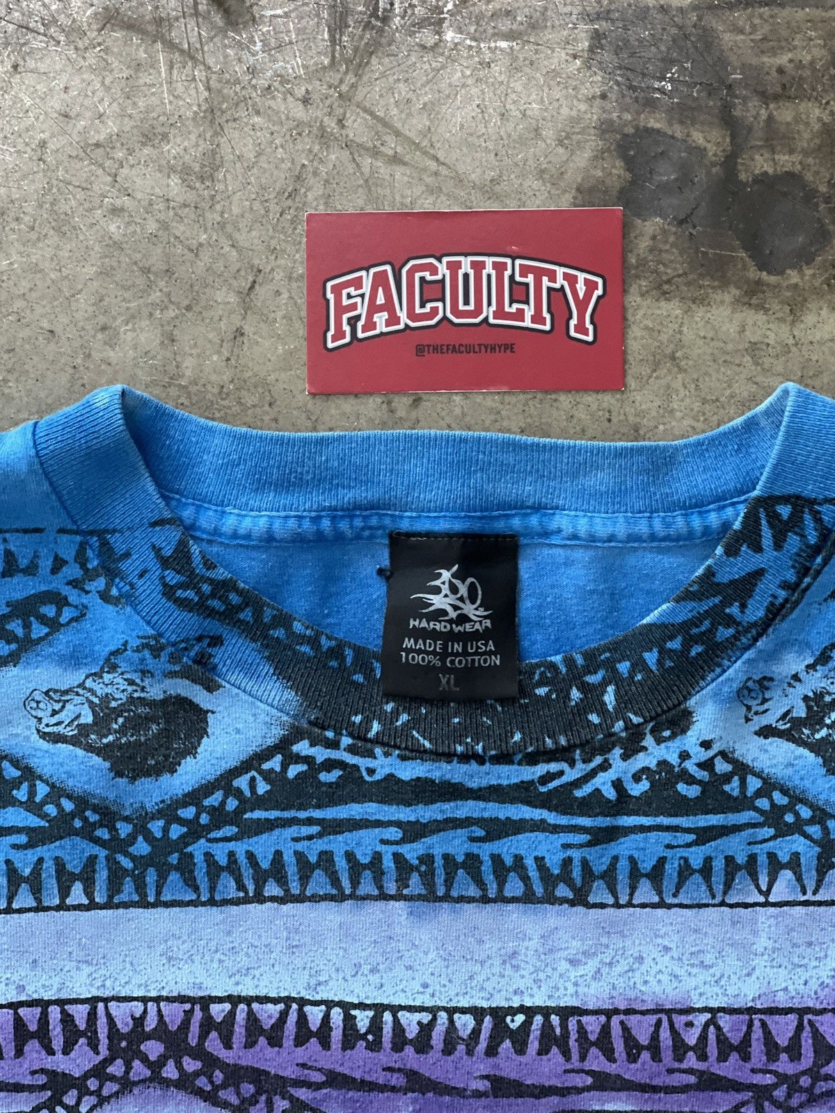 Harley Davidson Vintage AOP Tribal Tie Dye Hog Saloon Motorcycle surf Tee XL Size US XL / EU 56 / 4 - 3 Thumbnail