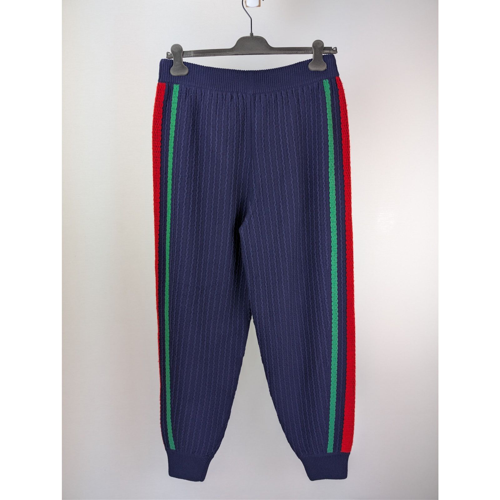 Gucci o1rshd1 Sweatpants Knitwear Pants With Web in Navy Blue Size US 36 / EU 52 - 8 Thumbnail