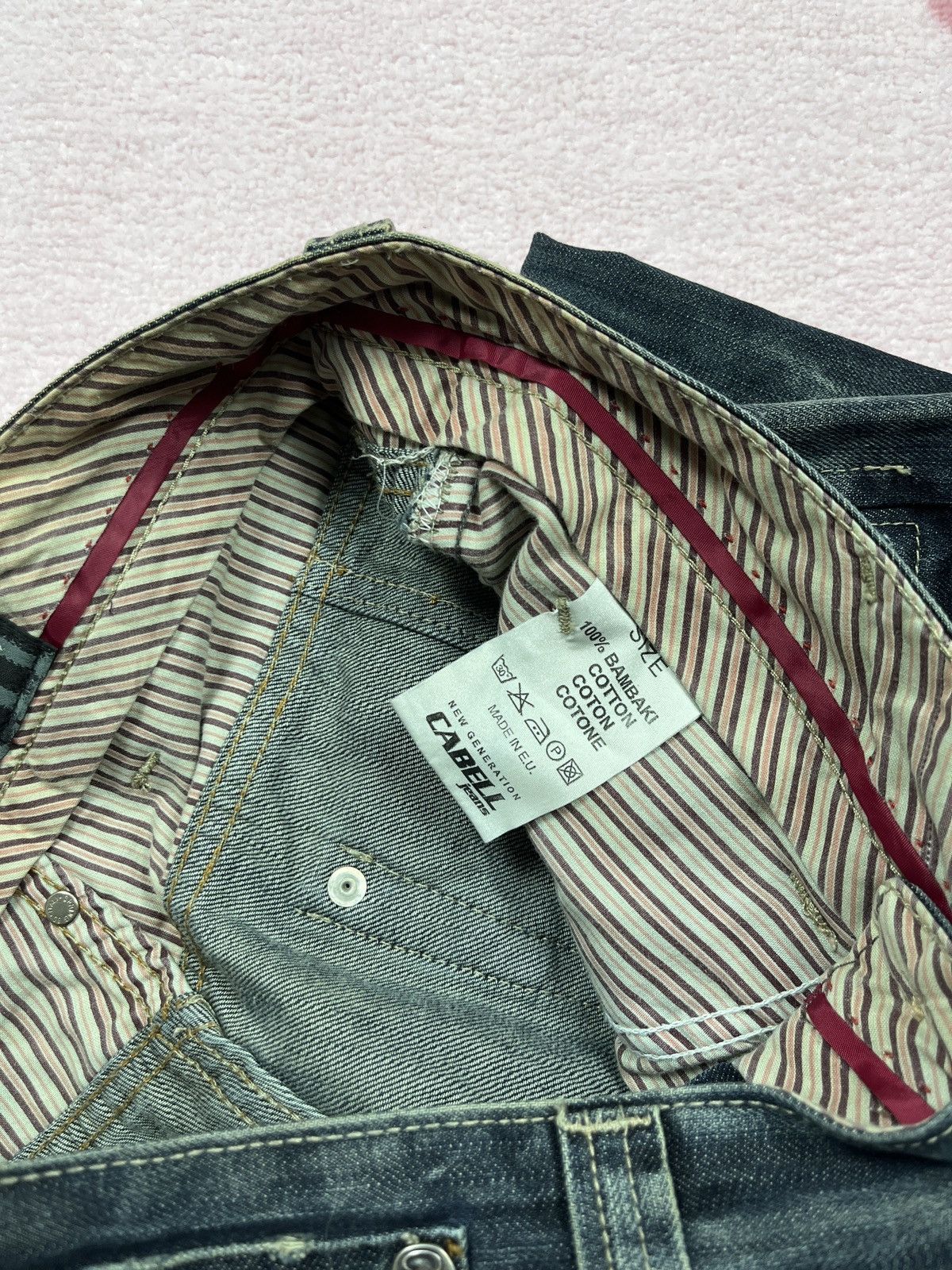 Other ➕ vintage y2k sick fade front stitch avant garde jeans Size US 32 / EU 48 - 6 Thumbnail