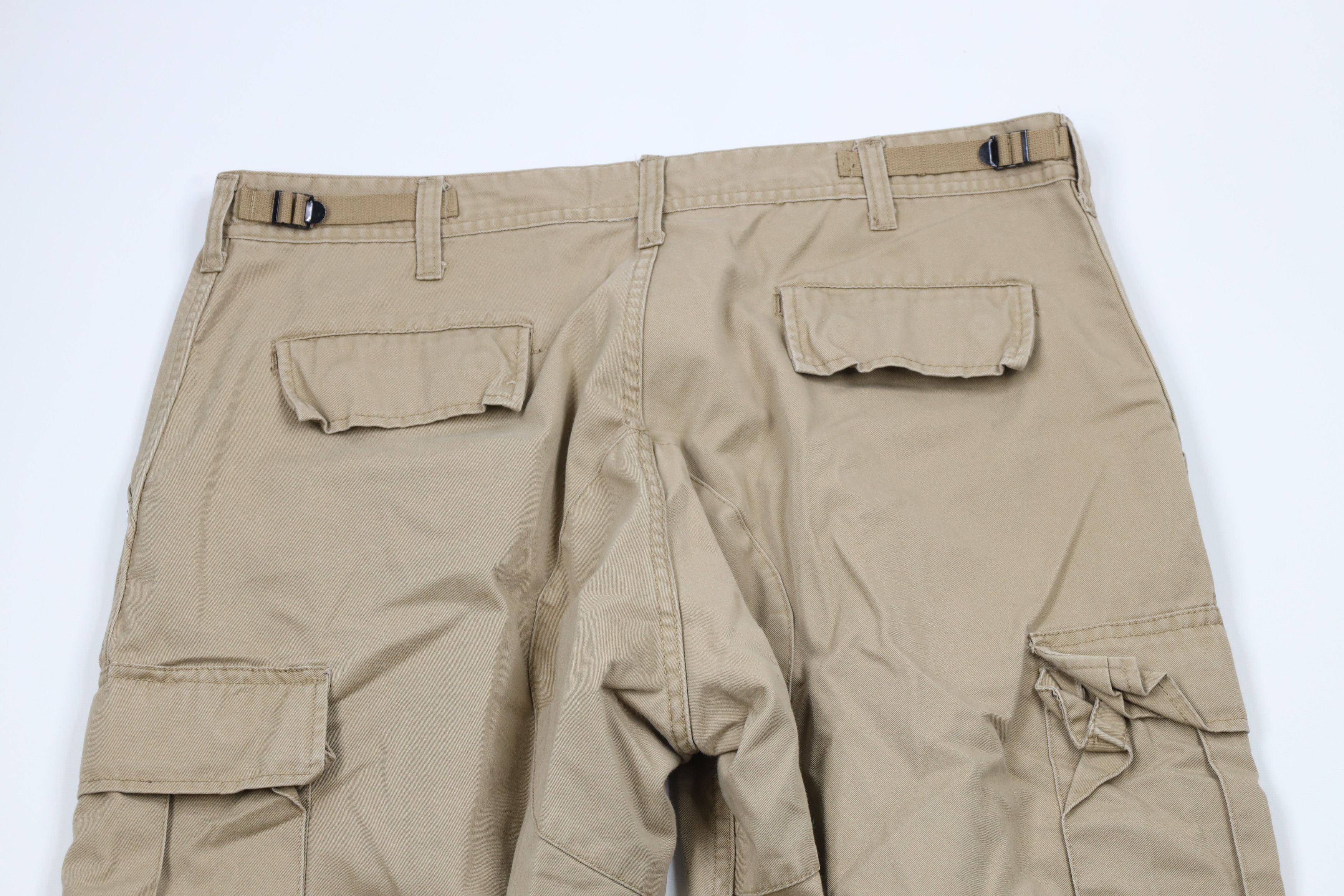 Rothco × Vintage Vintage 90s Rothco Double Knee Military Cargo Pants Beige Size US 36 / EU 52 - 10 Thumbnail