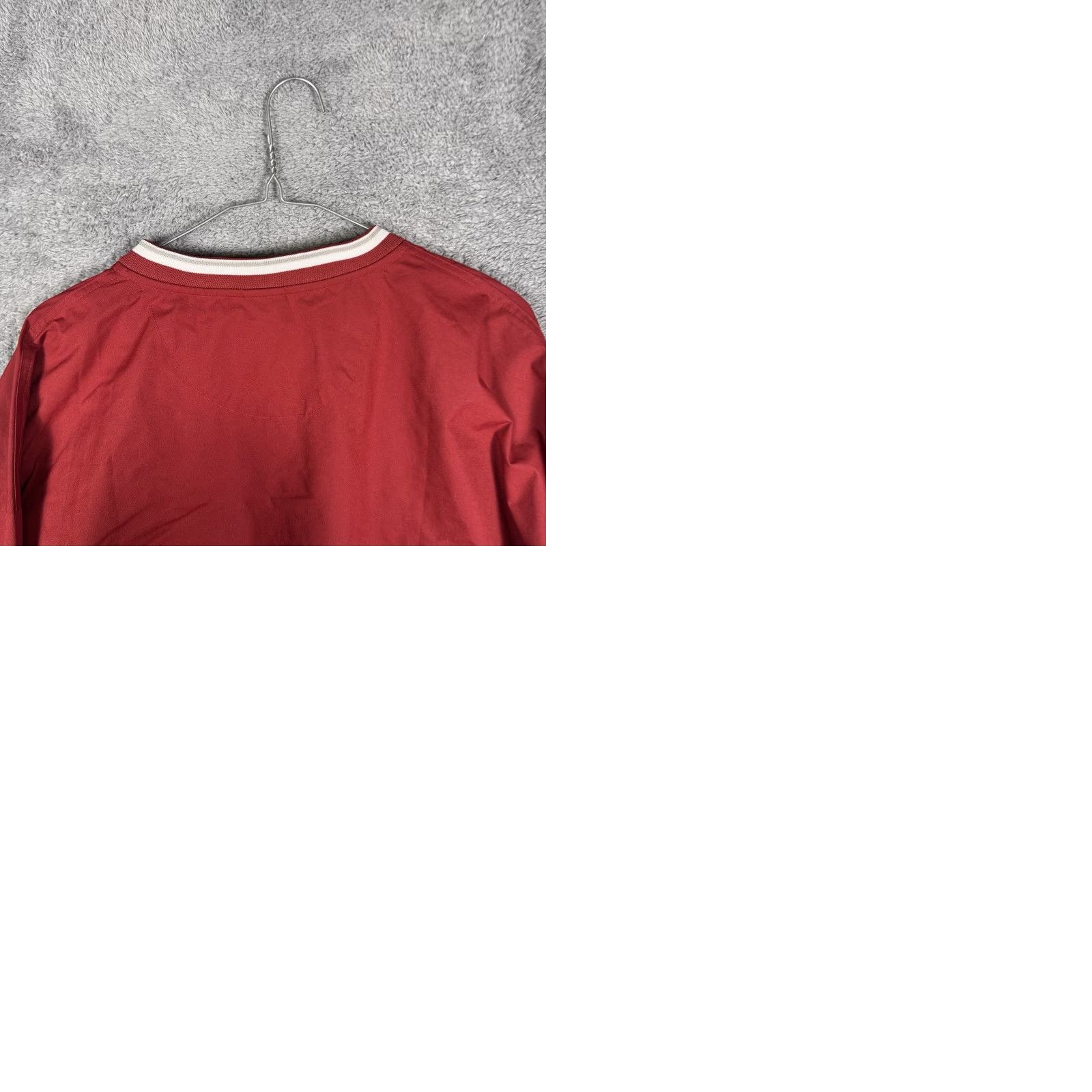 Nike Nike Oklahoma Sooners Jacket Mens XL Windbreaker Pullover Swoosh OU Red 90s Sports Activewear Mens XL Nike Center Swoosh OU Windbreaker Pullover Size US XL / EU 56 / 4 - 9 Thumbnail