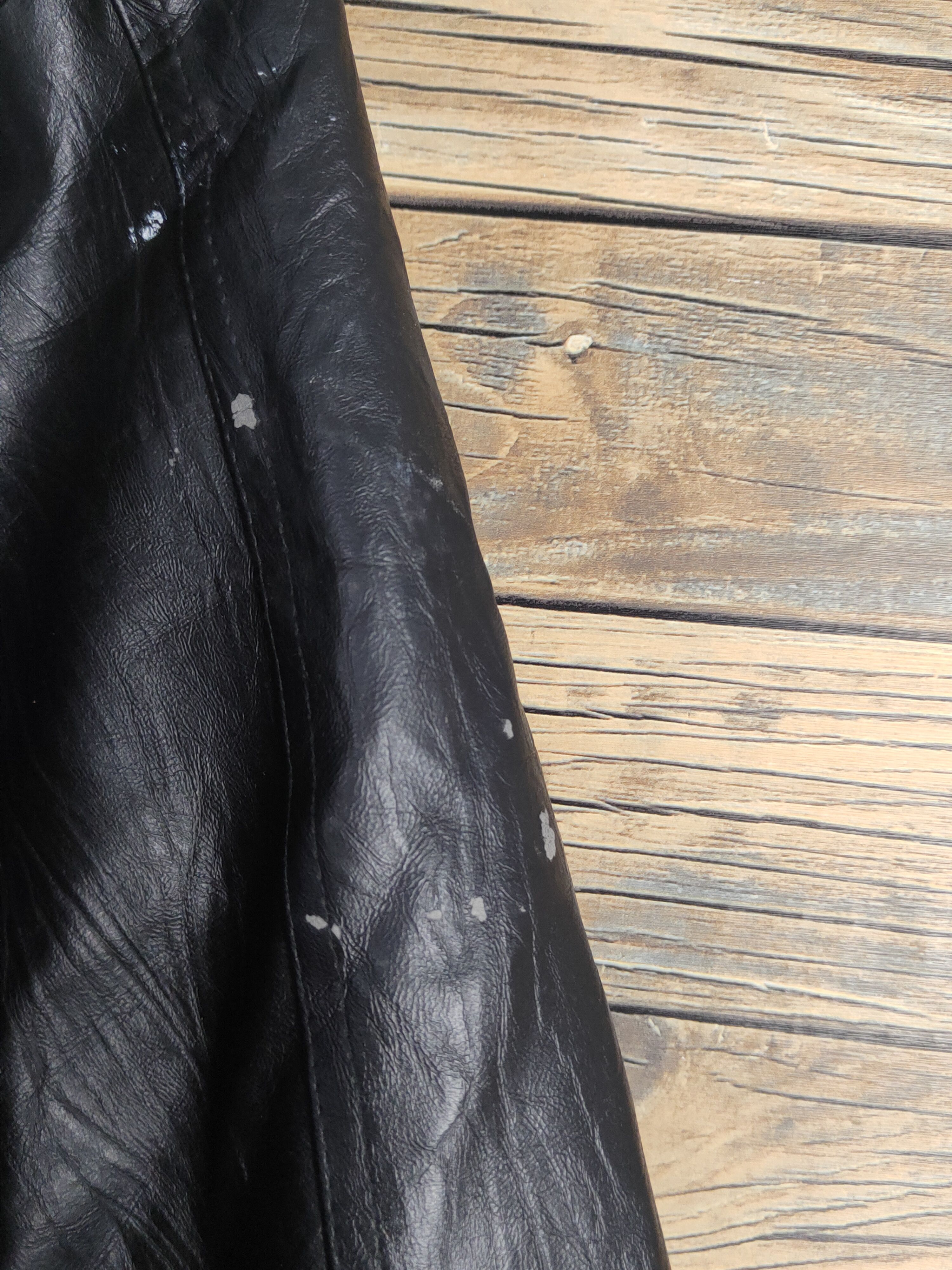 Genuine Leather Actiman Black vintage Leather Jackets #W1118 Size US L / EU 52-54 / 3 - 9 Thumbnail