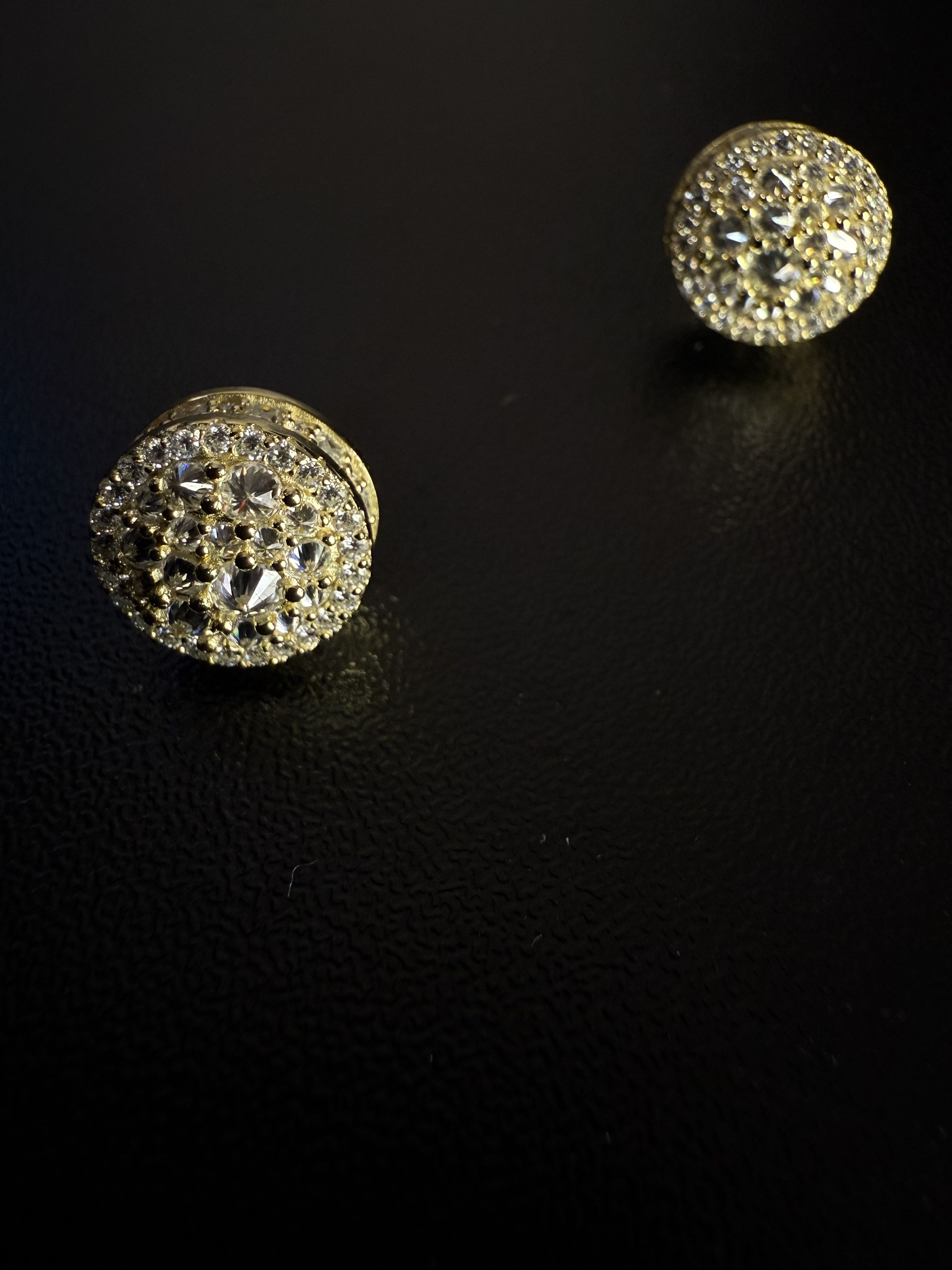 Other Glacier Halo stud moissanite gold plated 925silver earrings Size ONE SIZE - 7 Thumbnail