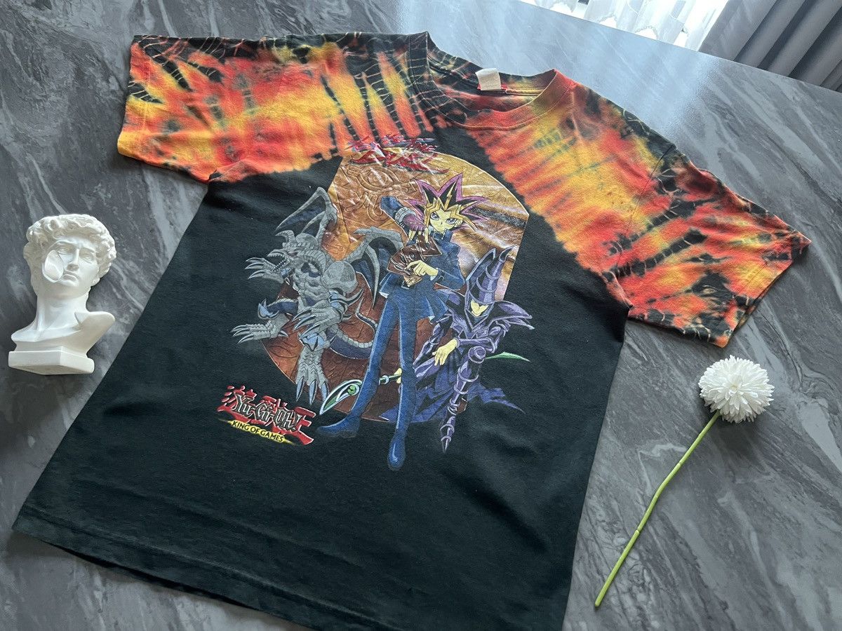 Anime Yu Gi Oh : Anime Tie Dye Orange Black Magic 1996 Size US M / EU 48-50 / 2 - 1 Thumbnail