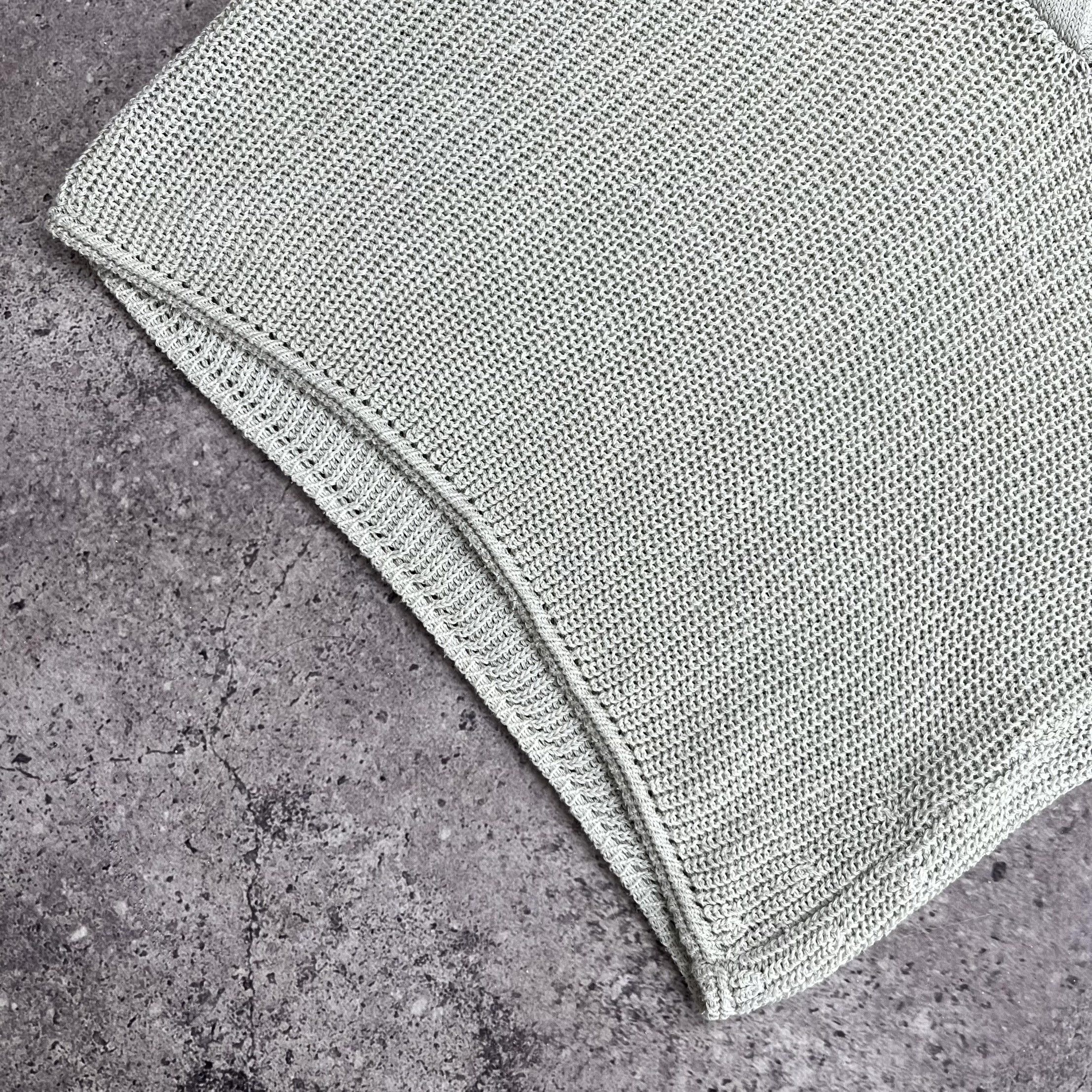 Marella Marella Tricot Knit Polo Top Gray T-Shirt V Neck Size S Size S / US 4 / IT 40 - 2 Thumbnail