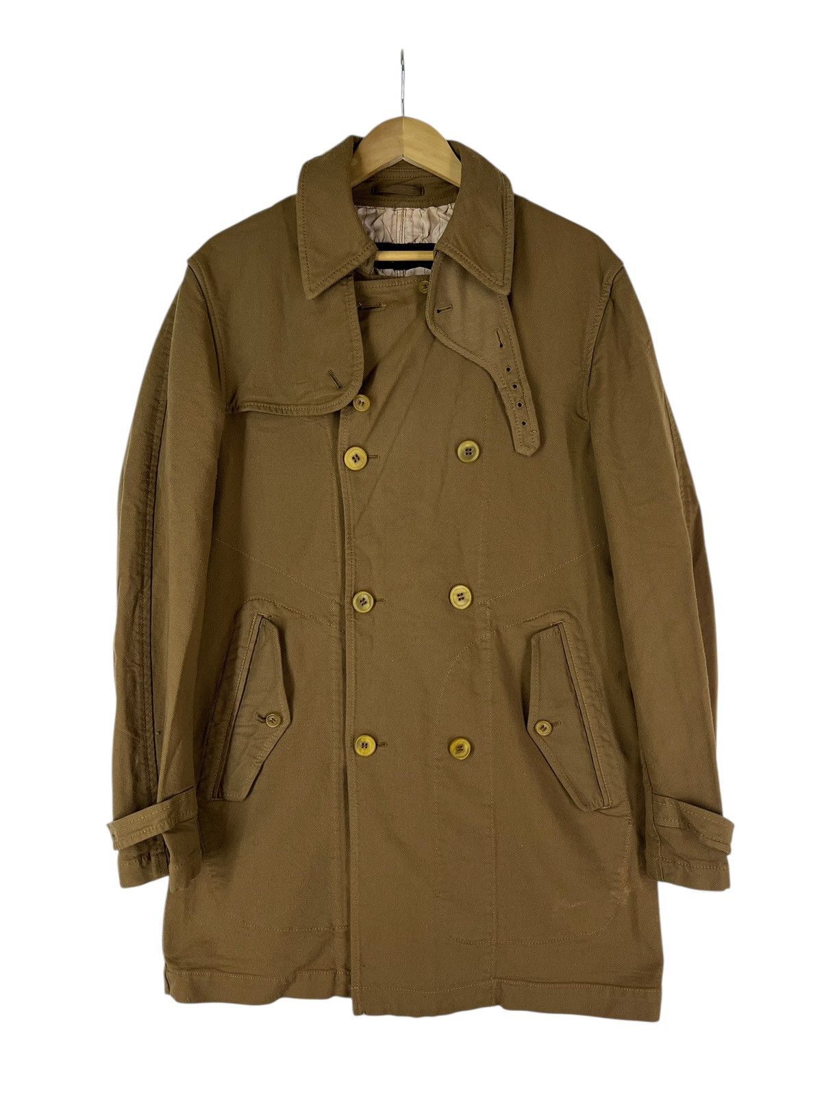 Comme des Garcons Homme 🔥 Comme des Garcons Homme Double Breast Trench Coat Size US M / EU 48-50 / 2 - 7 Thumbnail