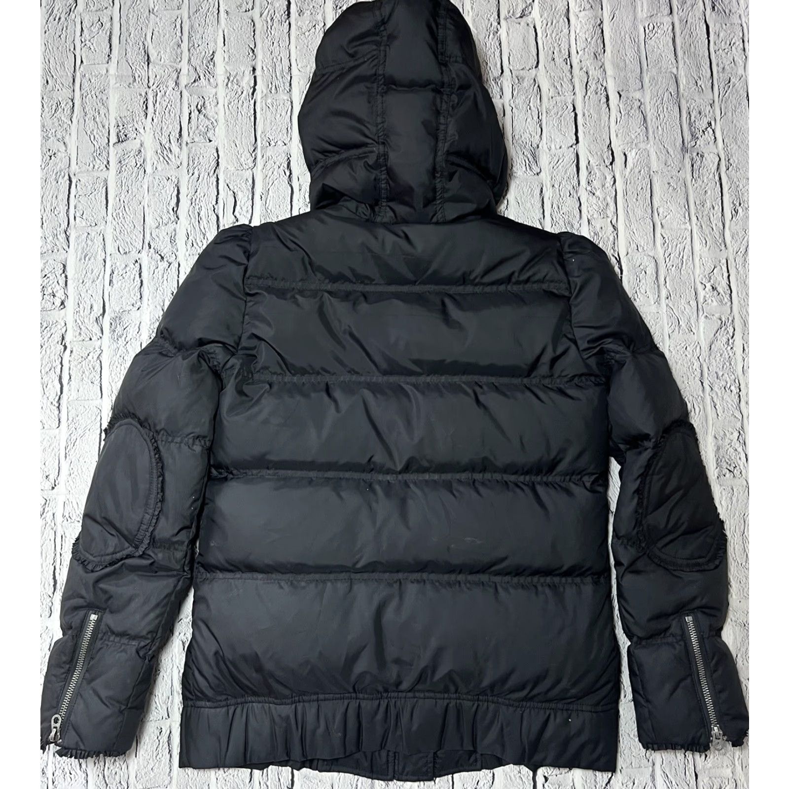 Juicy Couture Juicy Couture Puffer Jacket Coat Mid-Length Hooded Black Down Quilted Pockets Casual Women XS S Regular EUC Size S / US 4 / IT 40 - 4 Thumbnail