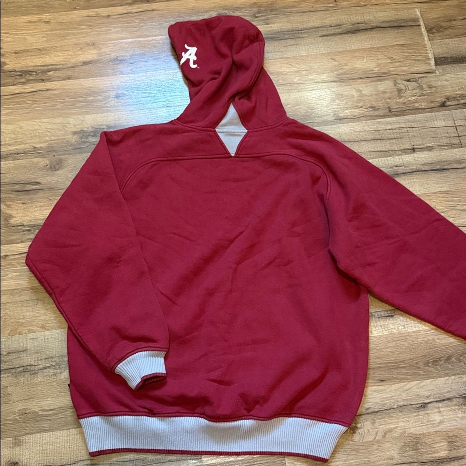 Nike 90s Nike Team Alabama Crimson Tide Center Swoosh Hoodie Size US L / EU 52-54 / 3 - 10 Thumbnail