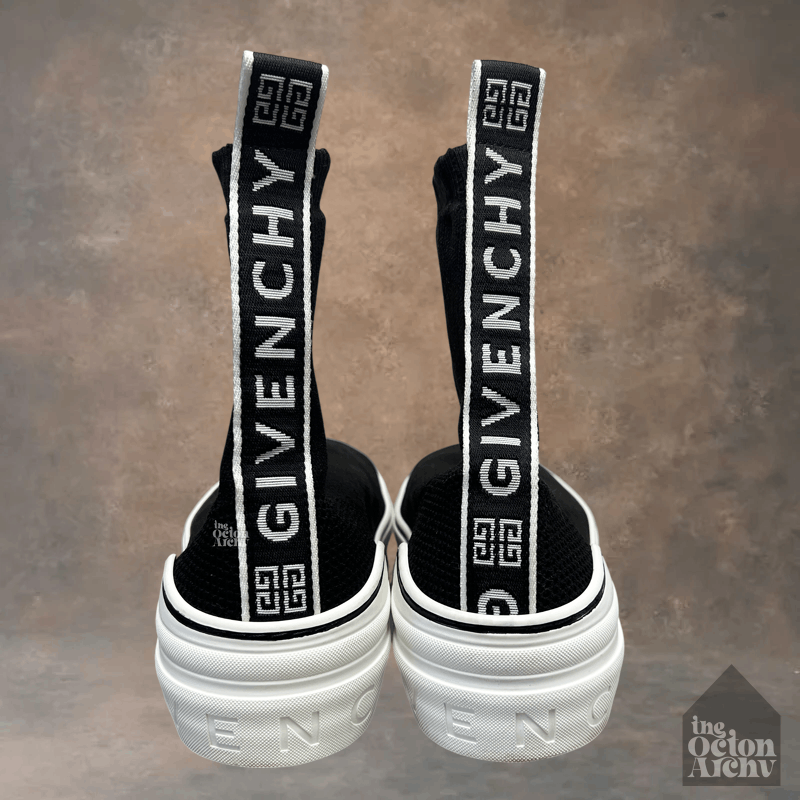 Givenchy Givenchy George V Knitted Sock Sneaker - Black Size US 9 / EU 42 - 4 Thumbnail