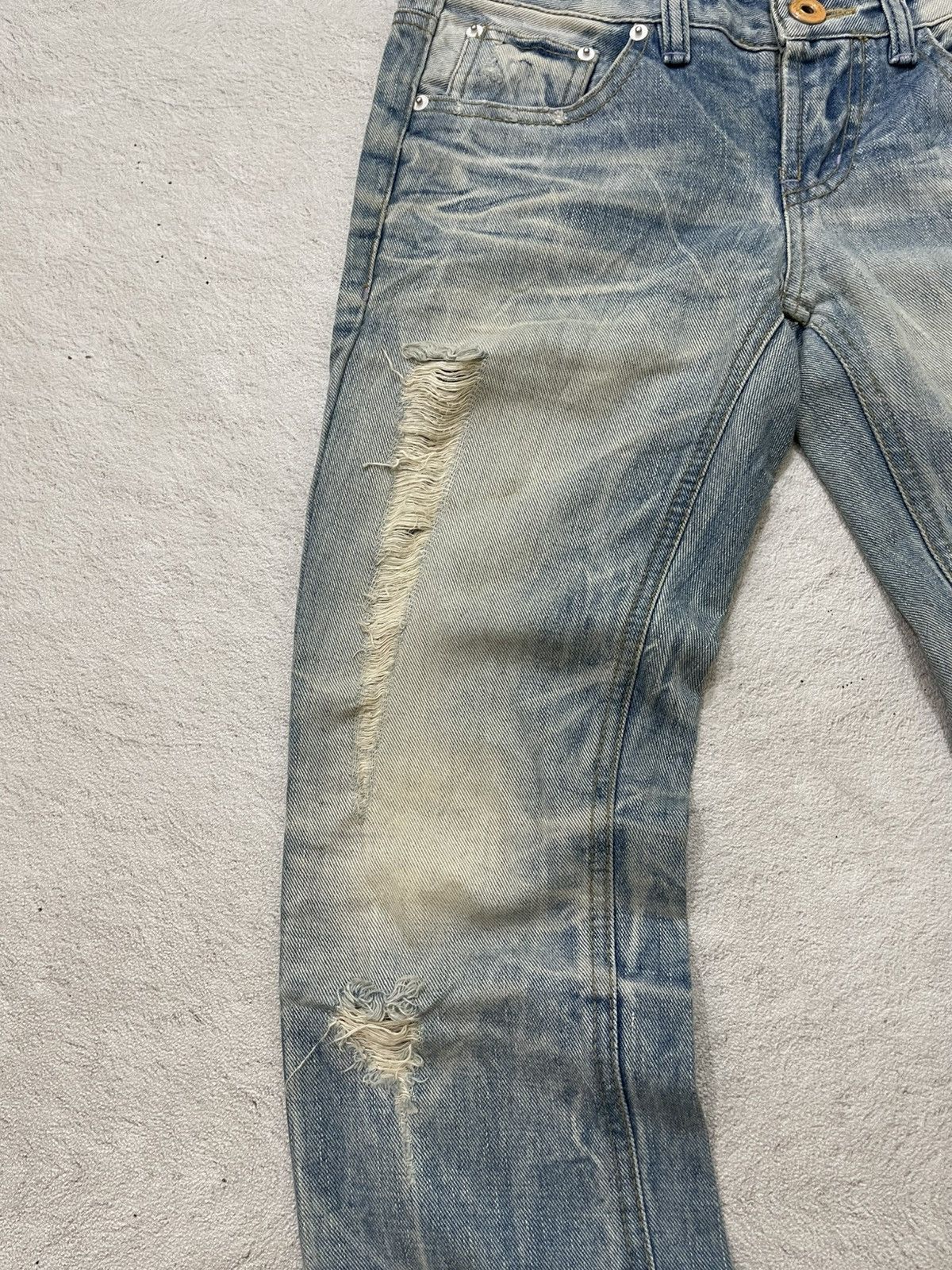 Japanese Brand 00s Diesel Distressed Denim Ripped Jeans Wash Hysteric Ifsix Size US 30 / EU 46 - 3 Thumbnail