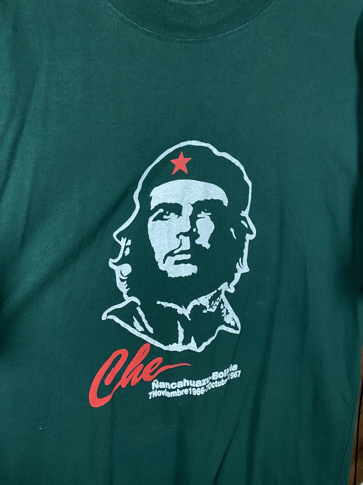 Vintage 🌋Vintage 90s T-Shirt Cheguevara Bolivia Big Logo VTG Tee🌋 Size US L / EU 52-54 / 3 - 2 Thumbnail