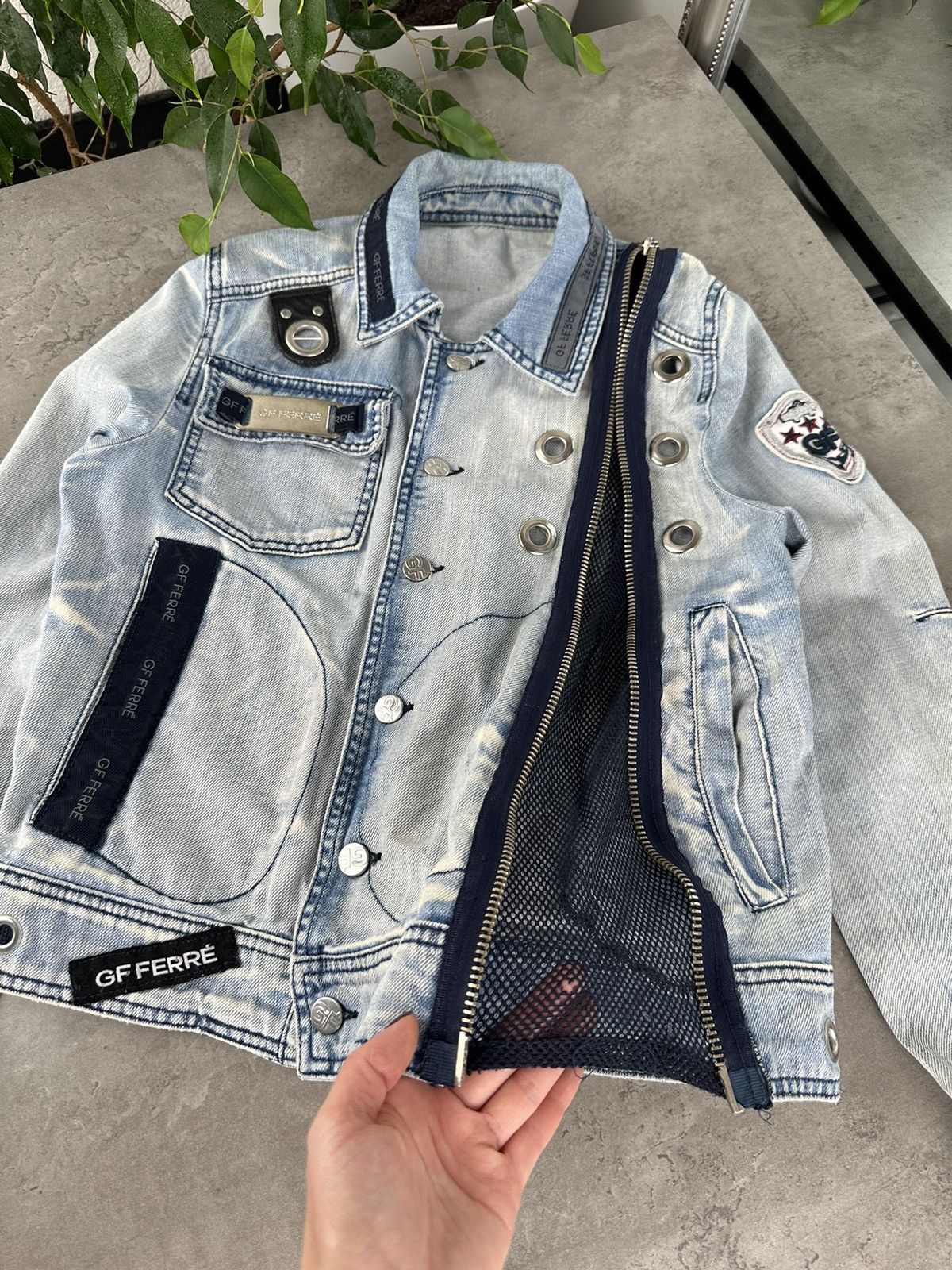 GF Ferre GF Ferre Denim Jacket Size S / US 4 / IT 40 - 7 Thumbnail