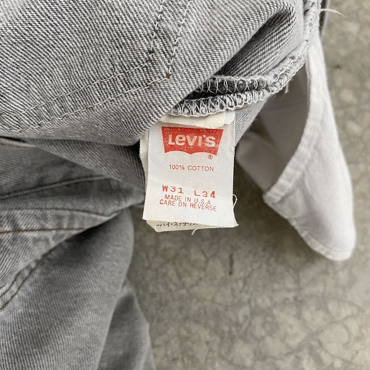 Levi's Size 30x29 VTG 1992 Levis 501 Desert Grey Denim Jeans Size US 30 / EU 46 - 23 Thumbnail
