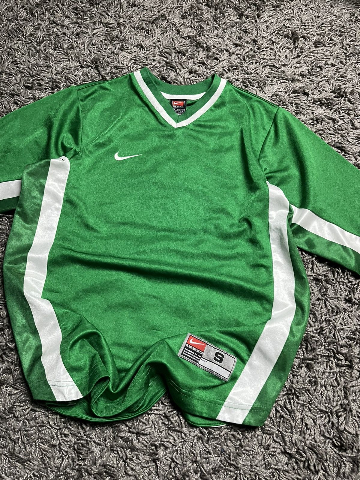 Nike Nike Vtg Kelly Green Short Sleeve Soccer Jersey S Size US S / EU 44-46 / 1 - 3 Thumbnail