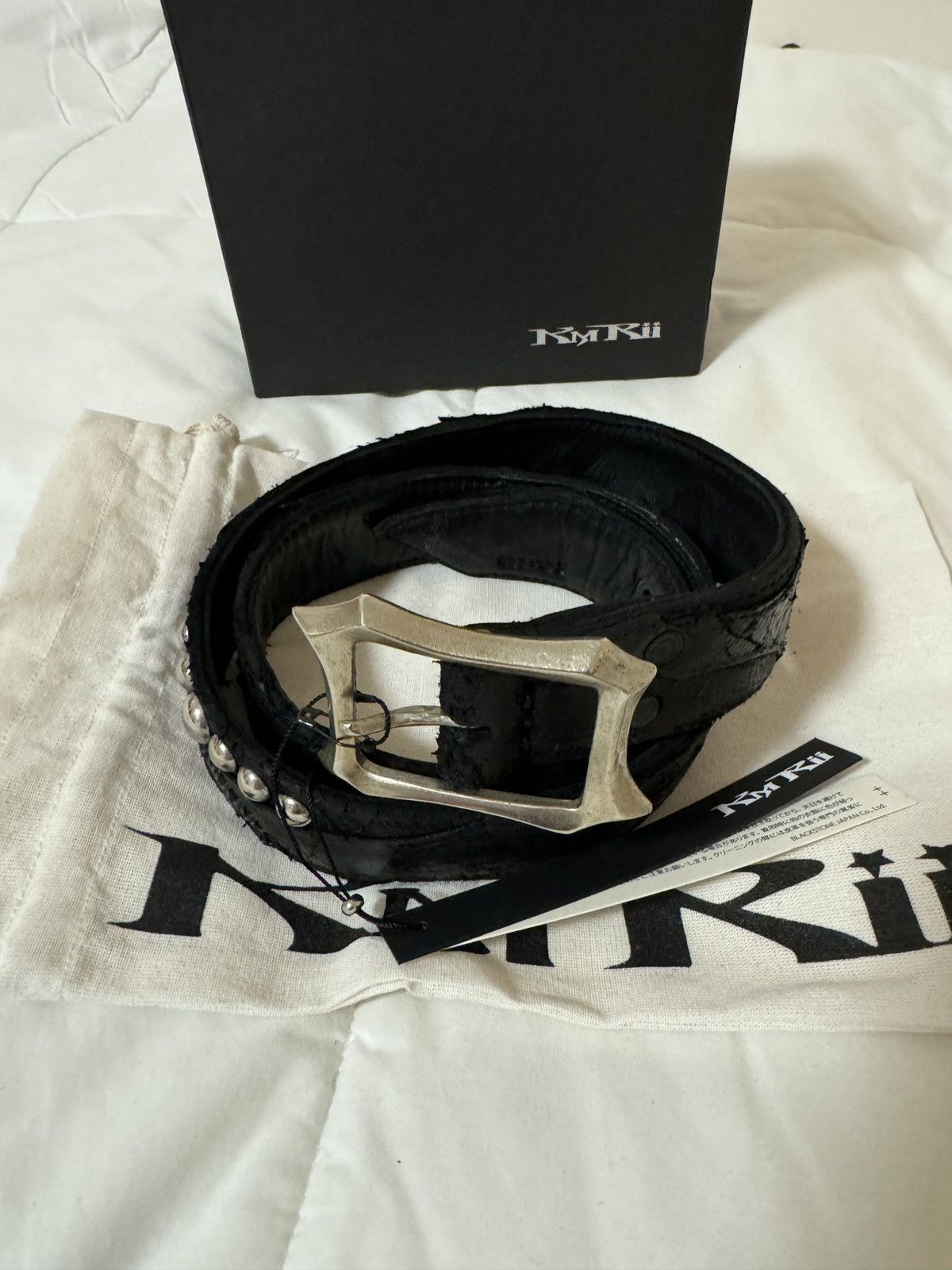 kmrii leather belt Rhino 0 kmrii ベルト 【公式通販】