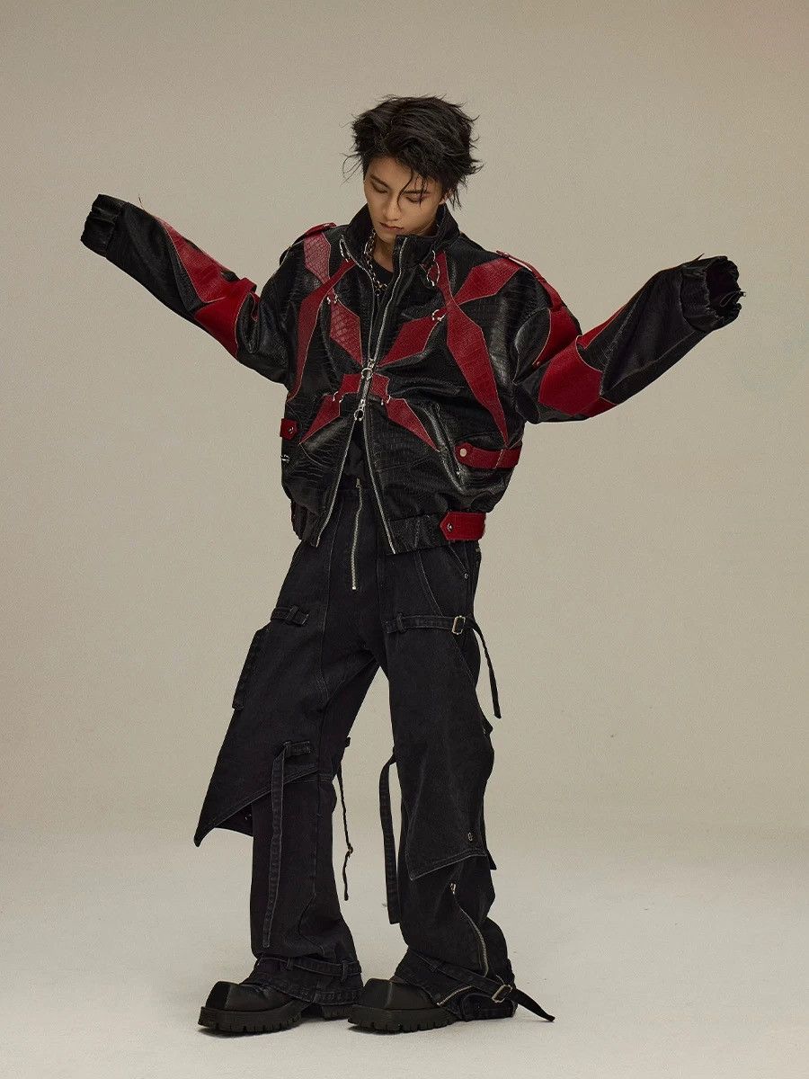 Designer × Japanese Brand FLYERRER Four-Pointed Star Rivet Faux Size XL / US 12-14 / IT 48-50 - 3 Thumbnail