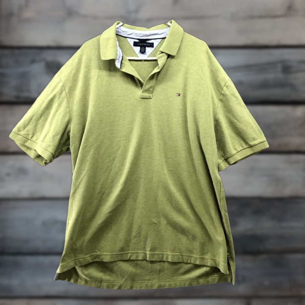 Tommy Hilfiger Tommy Hilfiger Polo Shirt Mens XXL Green Short Sleeve Cotton Logo Embroidered Classic Preppy Size US XXL / EU 58 / 5 - 1 Thumbnail