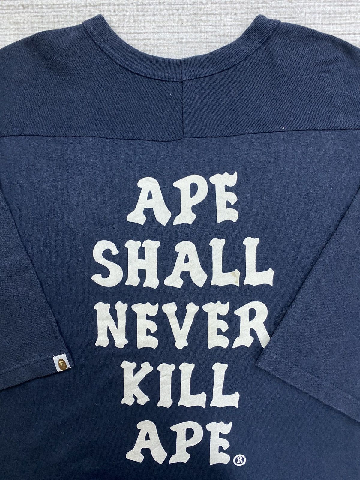 Bape VINTAGE BAPE “APE SHALL NEVER KILL APE” SHIRT Size US M / EU 48-50 / 2 - 5 Thumbnail