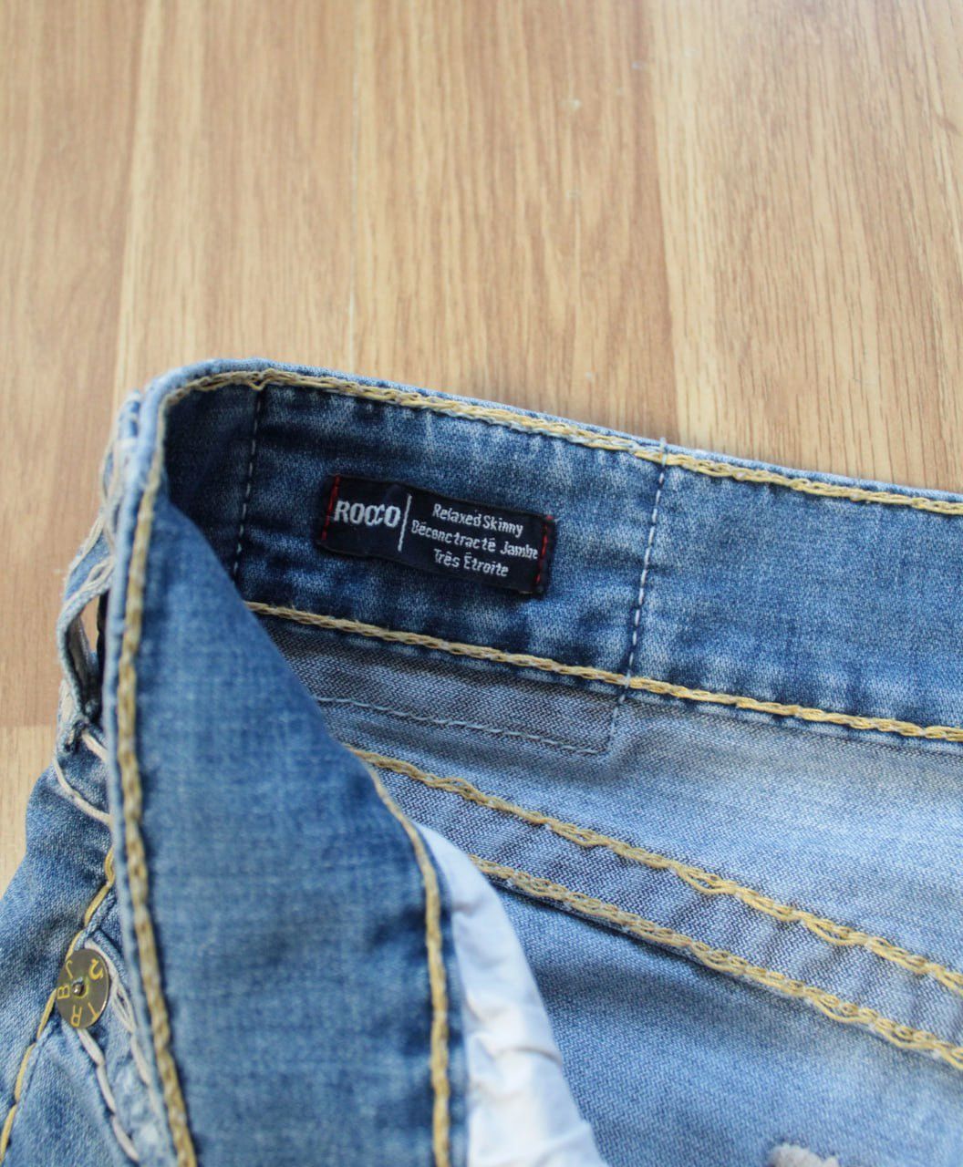 Japanese Brand 🔥 True Religion Rocco Relaxed Skinny Pants Jeans Y2K Logo Size US 34 / EU 50 - 8 Thumbnail