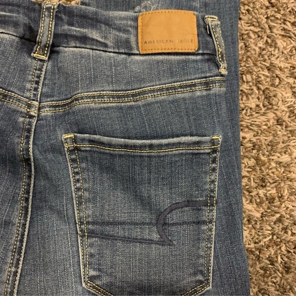 American Eagle Outfitters Women’s American Eagle Curvy Super High Rise Jegging Jeans Size 26" / US 2 / IT 38 - 2 Thumbnail
