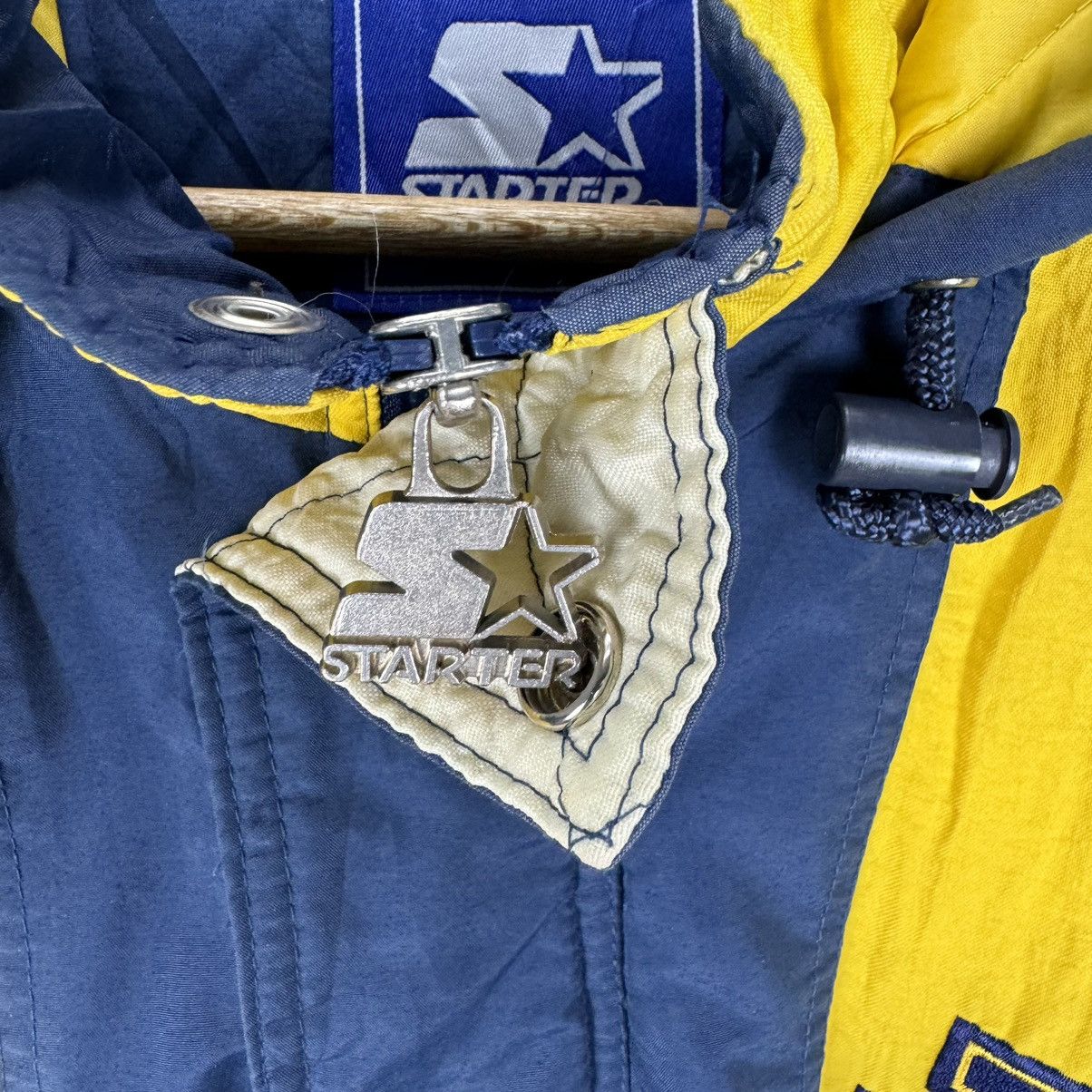 Starter × Vintage ❄️90s STARTER MICHIGAN HOODIE LIGHT JACKET Size US M / EU 48-50 / 2 - 9 Thumbnail