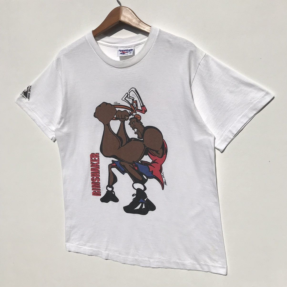 Reebok × Vintage Vintage 90s Reebok The Rim Shaker Nba Shirt Size US M / EU 48-50 / 2 - 3 Thumbnail