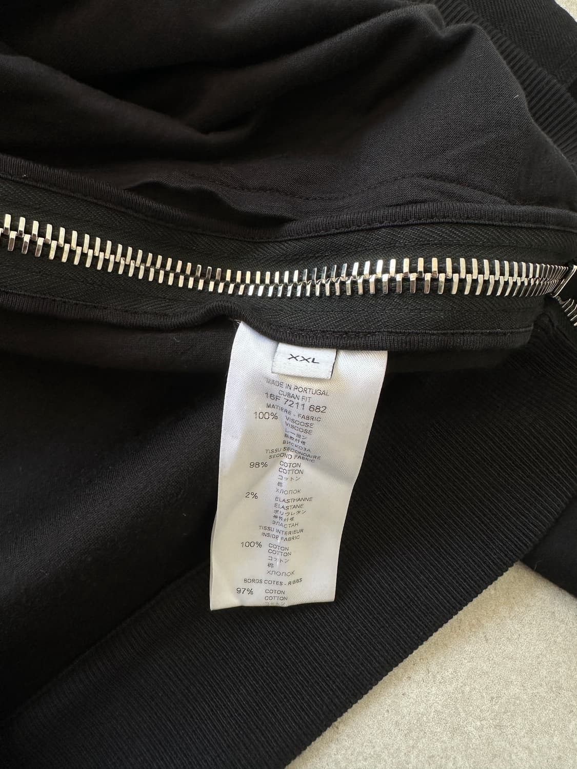 Givenchy Givenchy Riccardo Tisci Back Docking Zipper Sweat Shirt Size US XXL / EU 58 / 5 - 8 Thumbnail