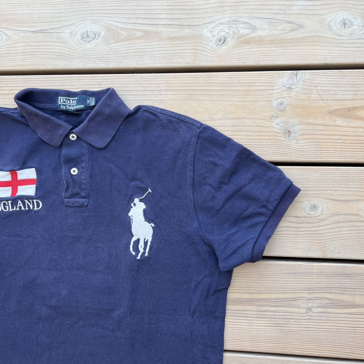 Polo Ralph Lauren Polo Ralph Lauren Rare VTG 00s England Chief Keef Big Pony Size US M / EU 48-50 / 2 - 3 Thumbnail