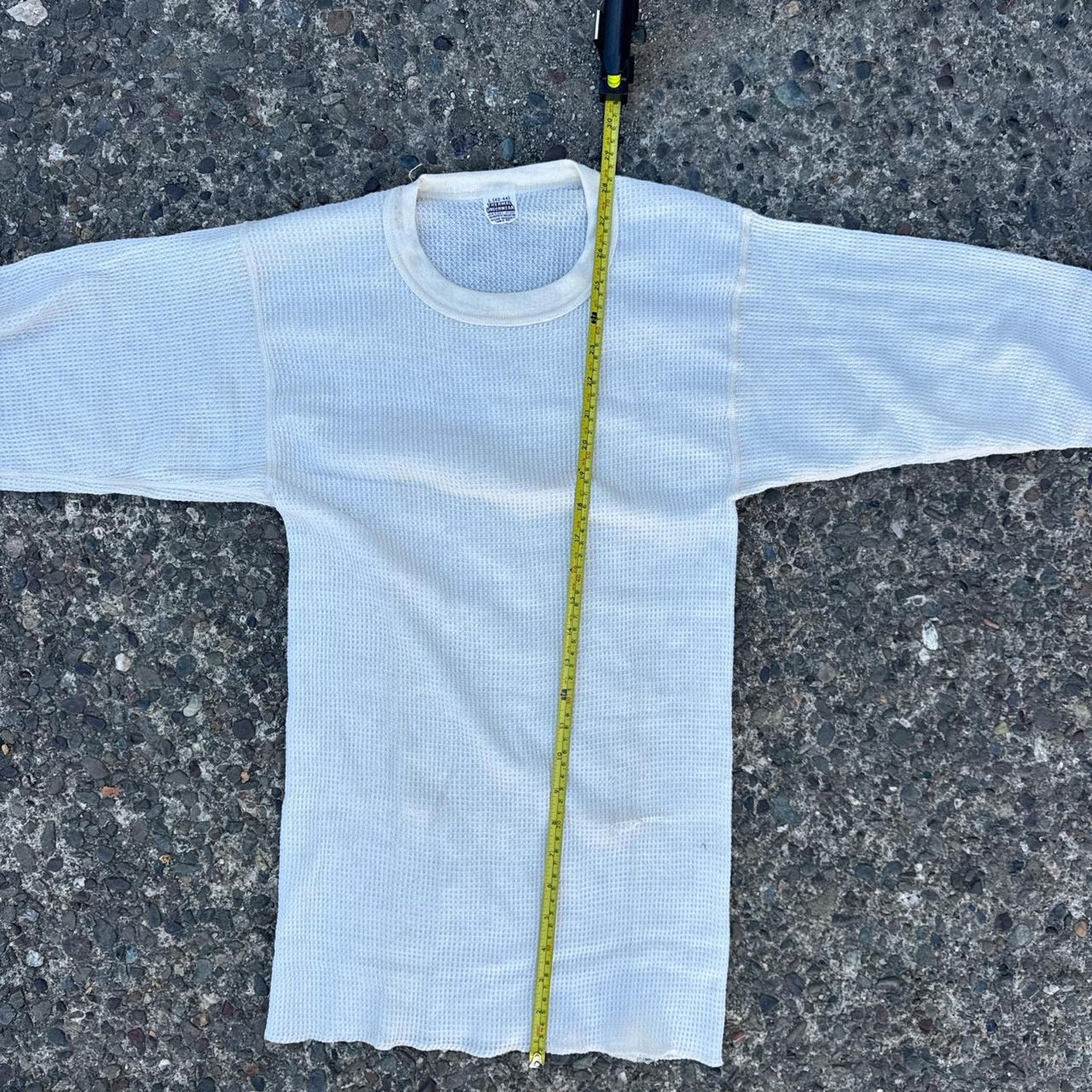 Vintage Vintage 80s thermal underwear Waffle Knit Thermal –Sz Large Size US L / EU 52-54 / 3 - 5 Thumbnail