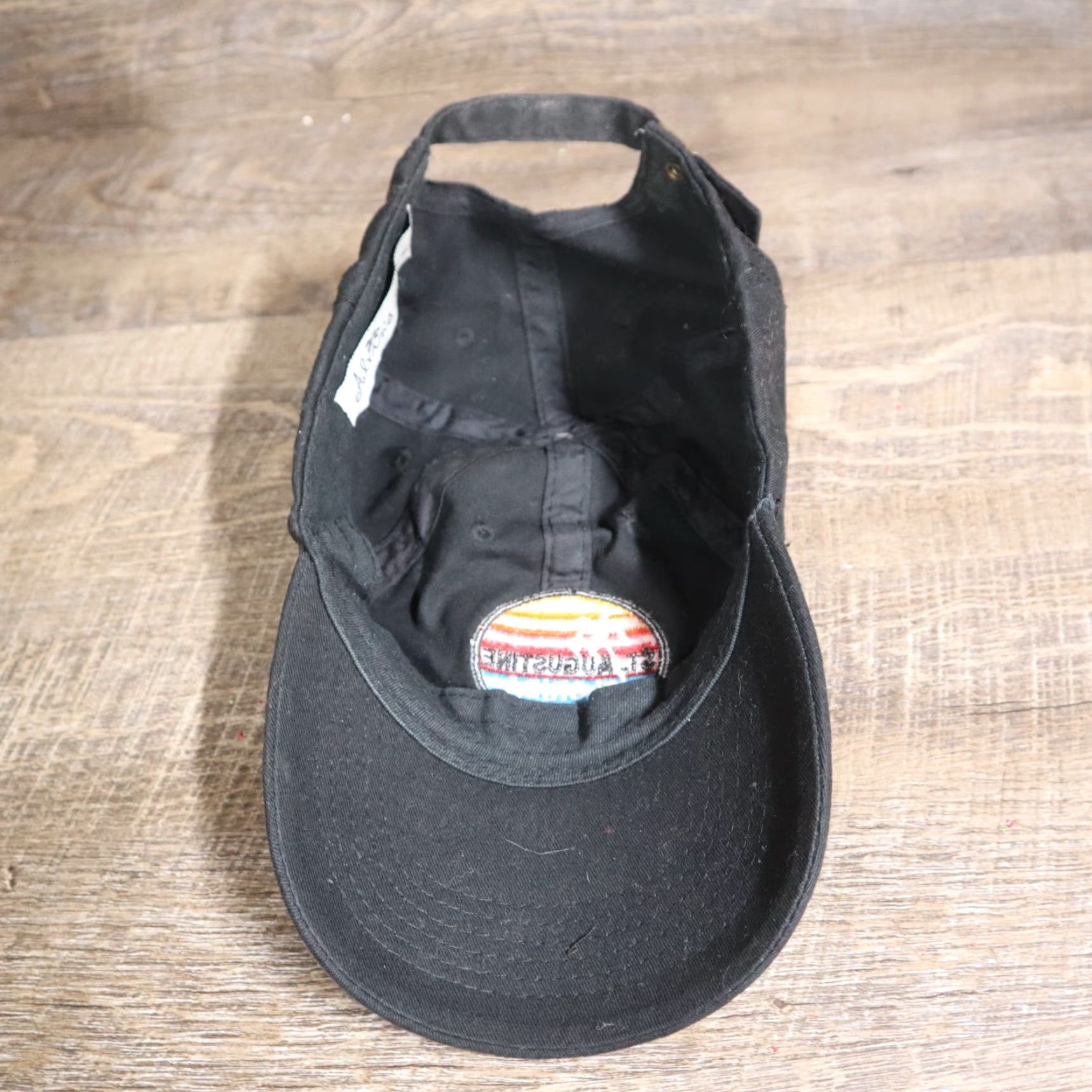 Bally Embroidered Hat Ball Cap Strapback Adjustable Beige Black St. Augustine Florida Size ONE SIZE - 6 Thumbnail