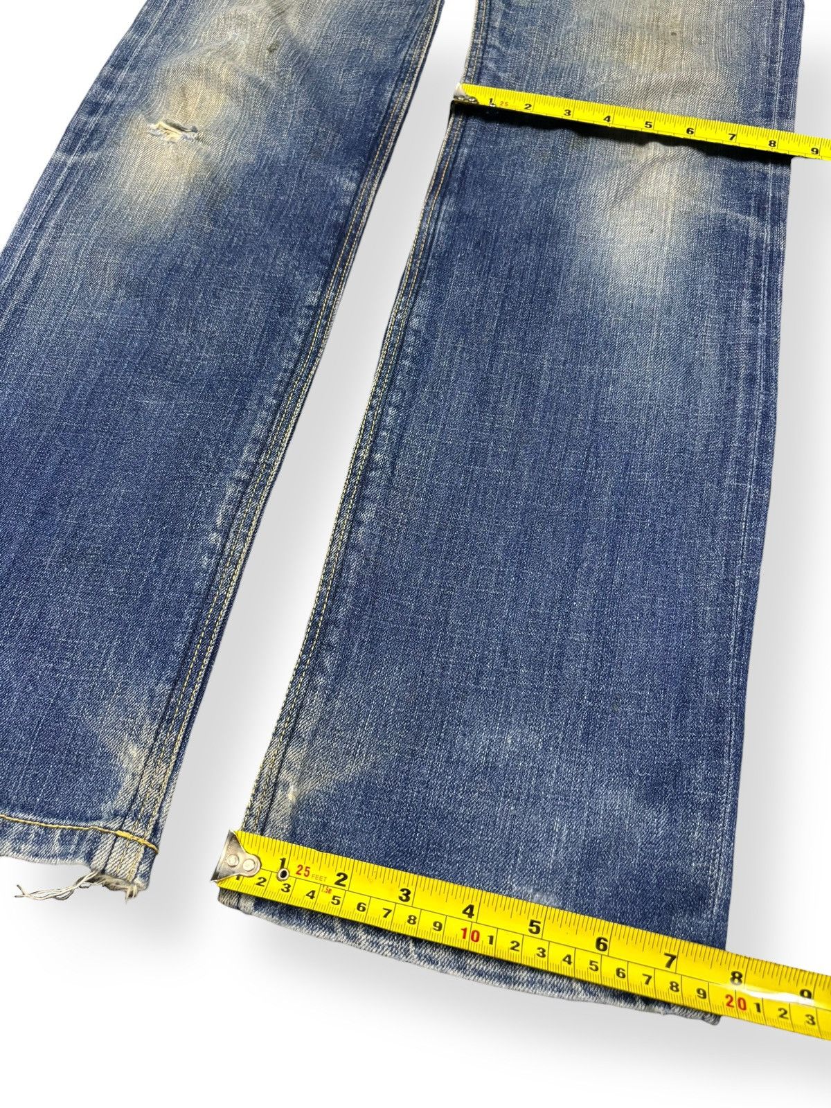 Global Work Japanese Brand Global Work Mud Wash Distressed Grunge Jeans Size US 33 - 15 Thumbnail