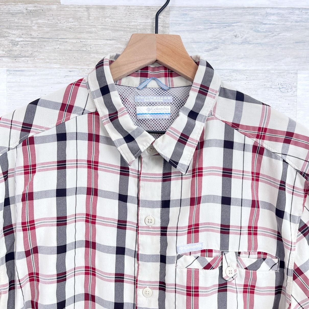 Columbia Columbia Short Sleeve Hiking Shirt Black Plaid Mens L Size US L / EU 52-54 / 3 - 2 Thumbnail