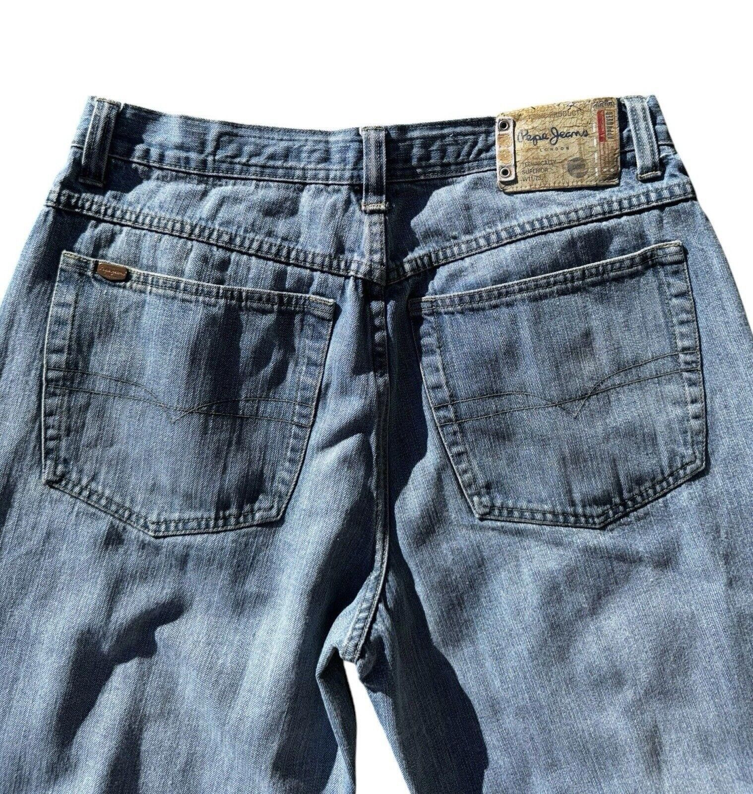 Pepe Jeans Vintage Pepe Jeans Y2K Baggy Skater Wide Leg Jeans 36x30 Size US 36 / EU 52 - 9 Thumbnail