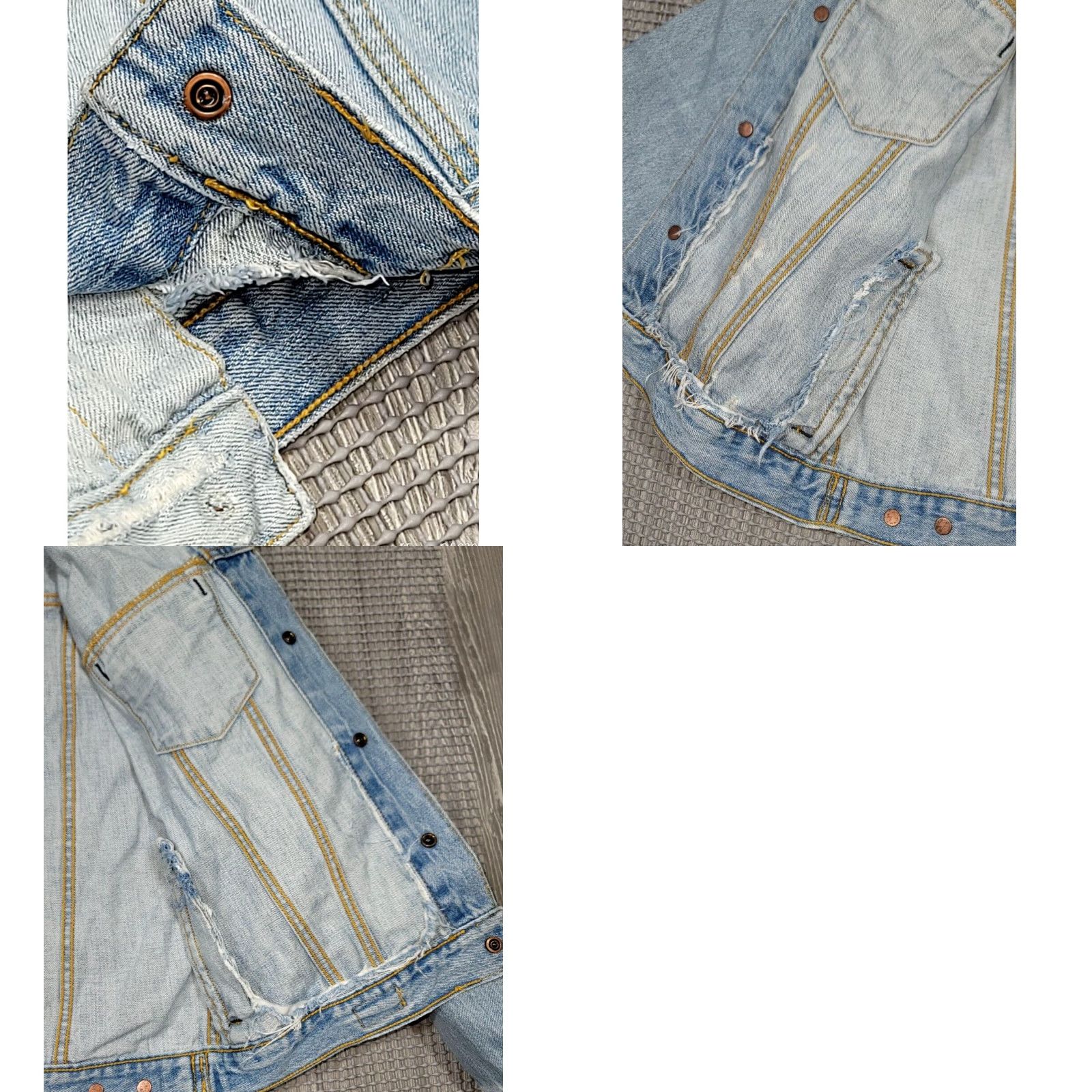 Abercrombie & Fitch VINTAGE Abercrombie & Fitch Distressed Blue Denim Trucker Jacket Women L Heavyweight jacket Blue 90s Grunge Embroidered Logo... Size L / US 10 / IT 46 - 10 Thumbnail