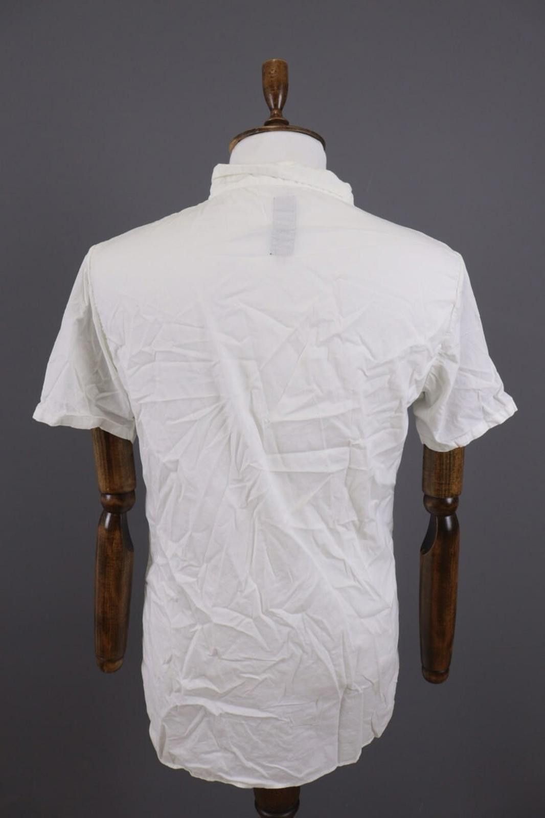 Thom Krom Thom Krom White Short Sleeve Button Down Shirt Size M Size US M / EU 48-50 / 2 - 7 Thumbnail